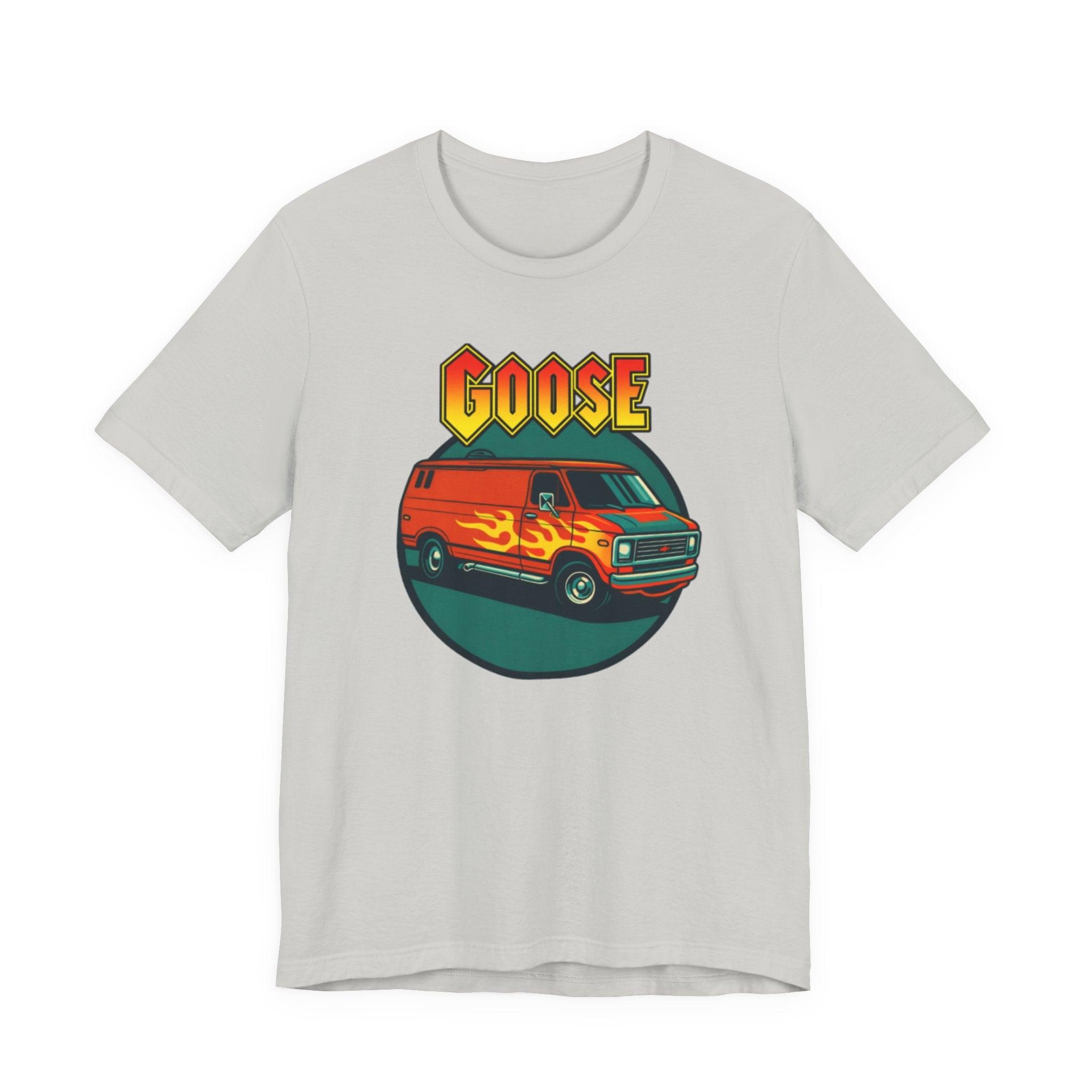 Goose Flame Van T‑Shirt — Retro Hot Rod Graphic Tee