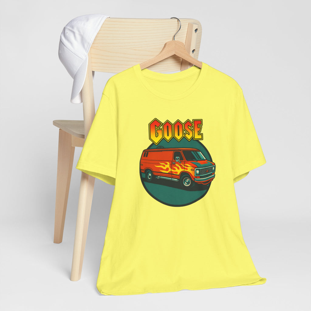 Goose Flame Van T‑Shirt — Retro Hot Rod Graphic Tee