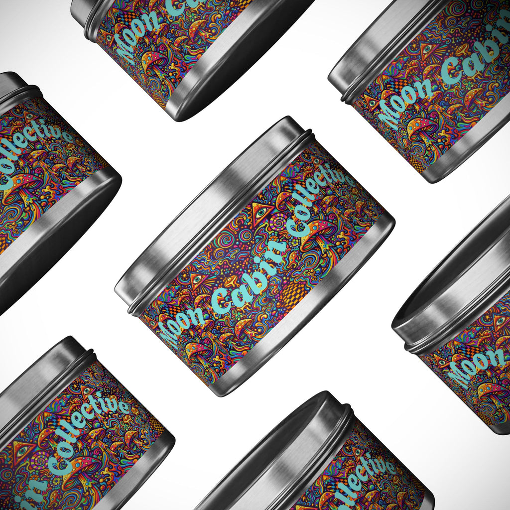 Moon Cabin Collection Tin Candle – Psychedelic Mushroom Scented Tin