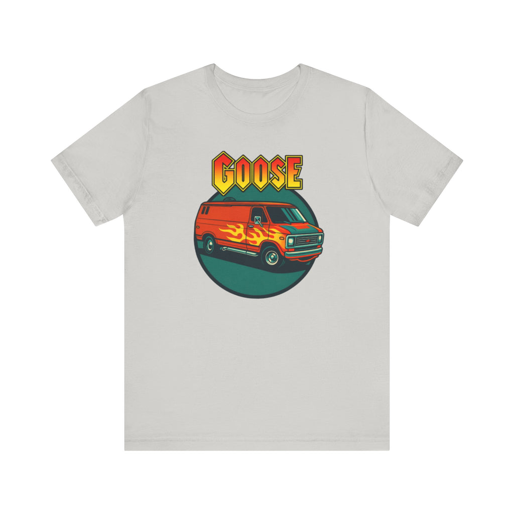Goose Flame Van T‑Shirt — Retro Hot Rod Graphic Tee