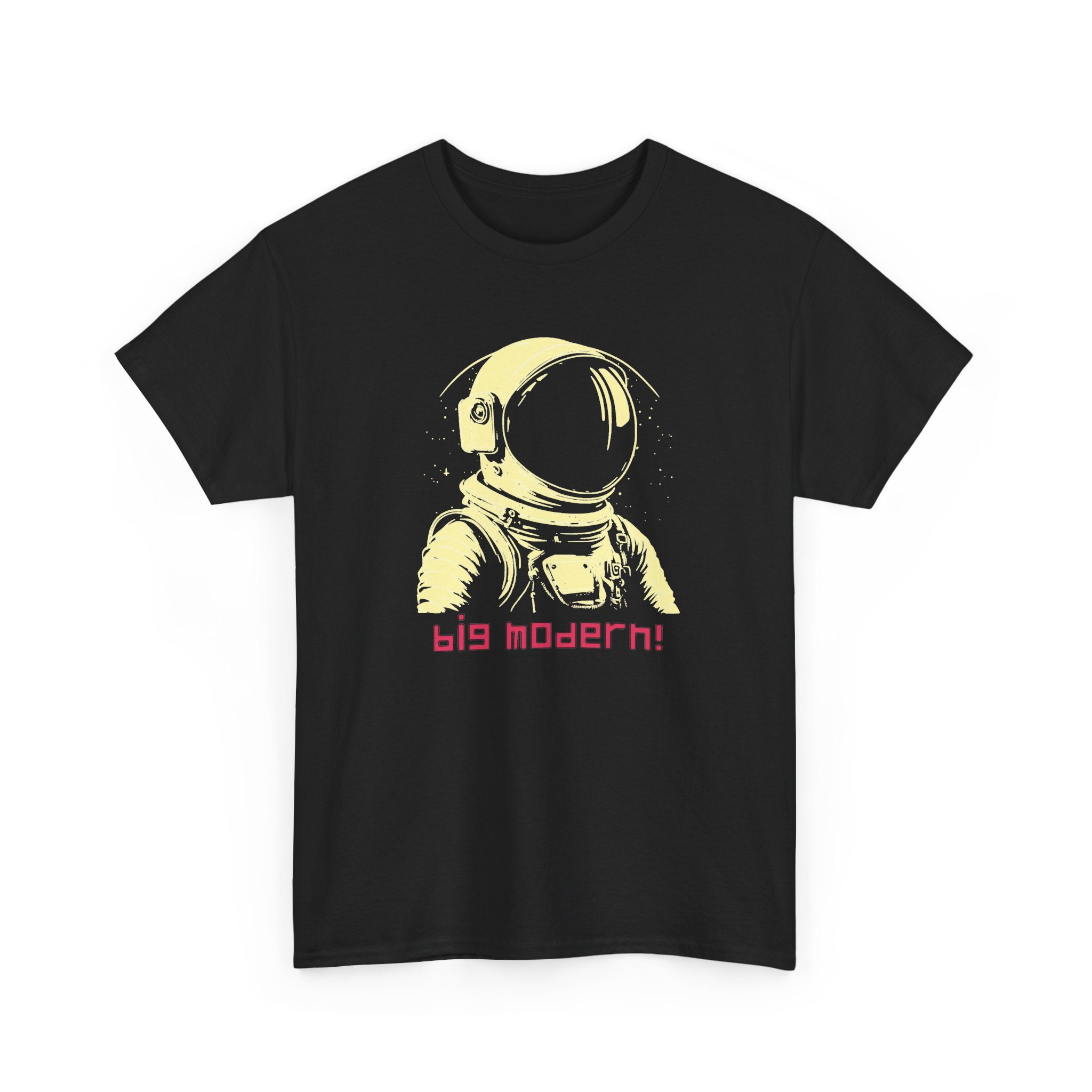 Retro Astronaut T‑Shirt - "big modern!" Graphic Tee, Vaporwave Space Design