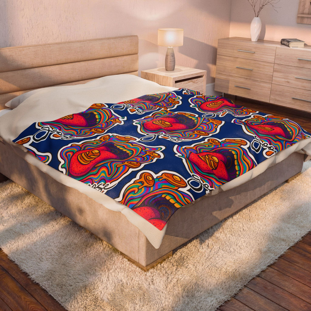 Goose the Band Pancakes psychedelic Velveteen Plush Blanket | Cozy Concert Vibe