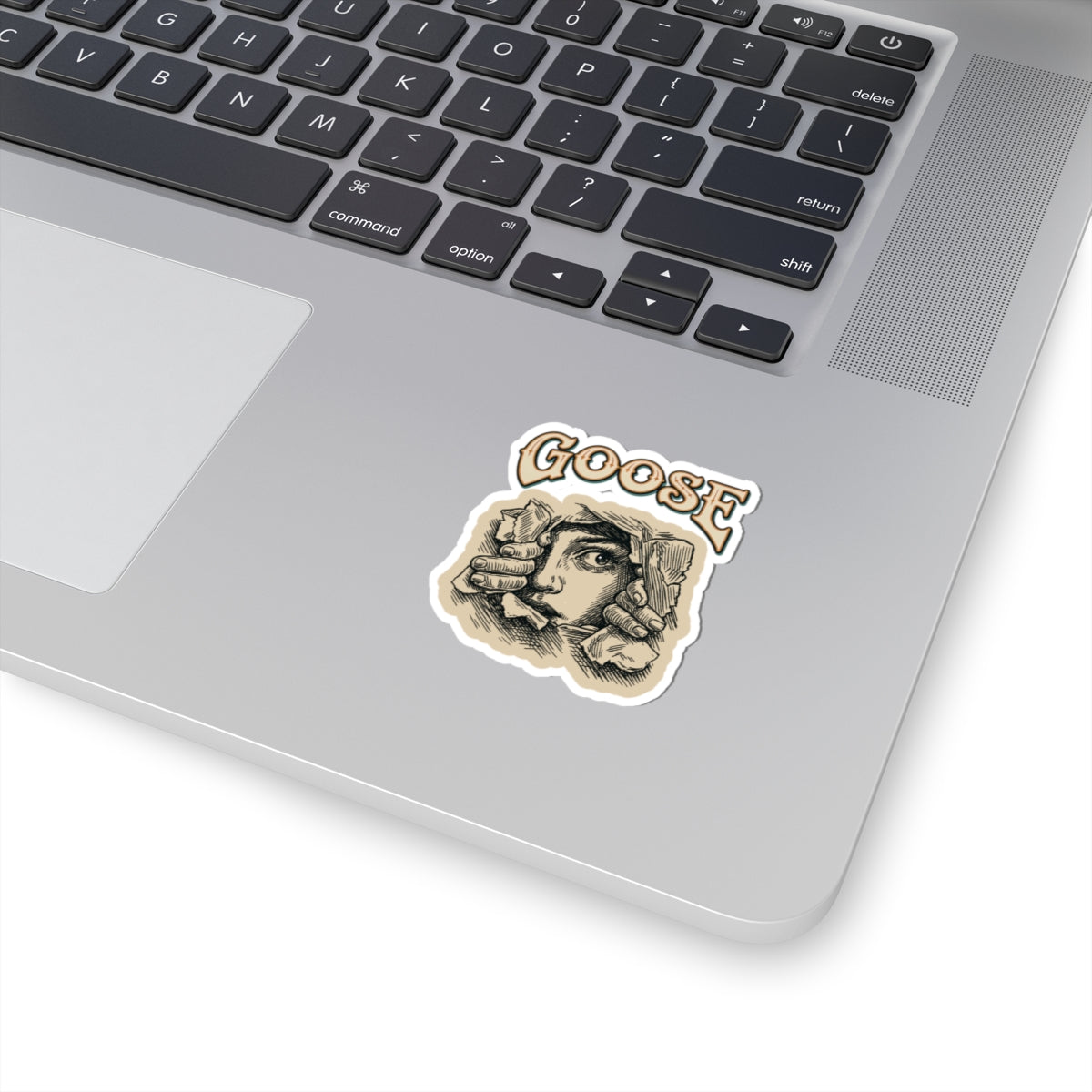 Goose the Band - Vintage Peeking Face Goose sticker | Kiss-Cut Sticker