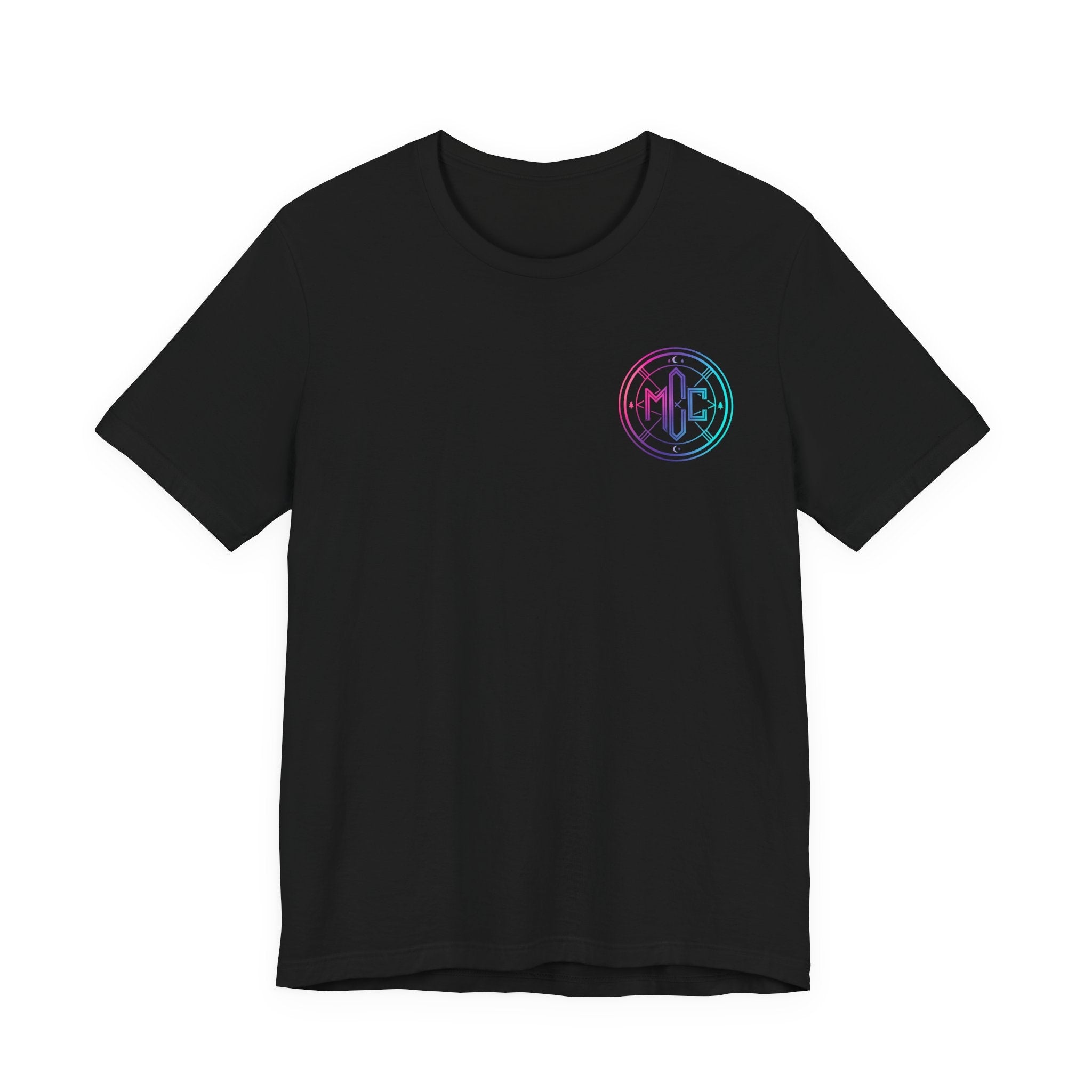 Moon Cabin Collective T-Shirt — Moonlit Cabin Graphic Tee ("Rooted in Nature • Driven by Sound")