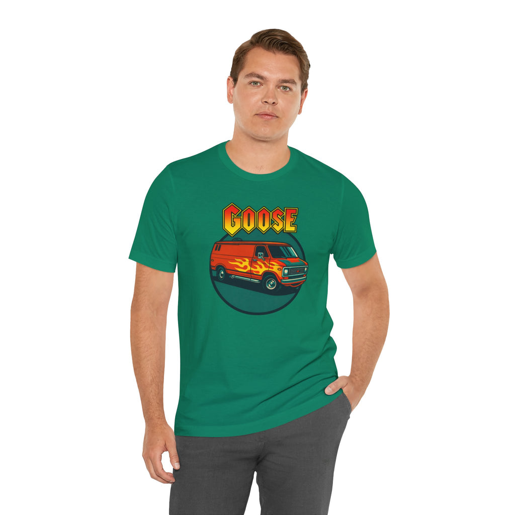 Goose Flame Van T‑Shirt — Retro Hot Rod Graphic Tee