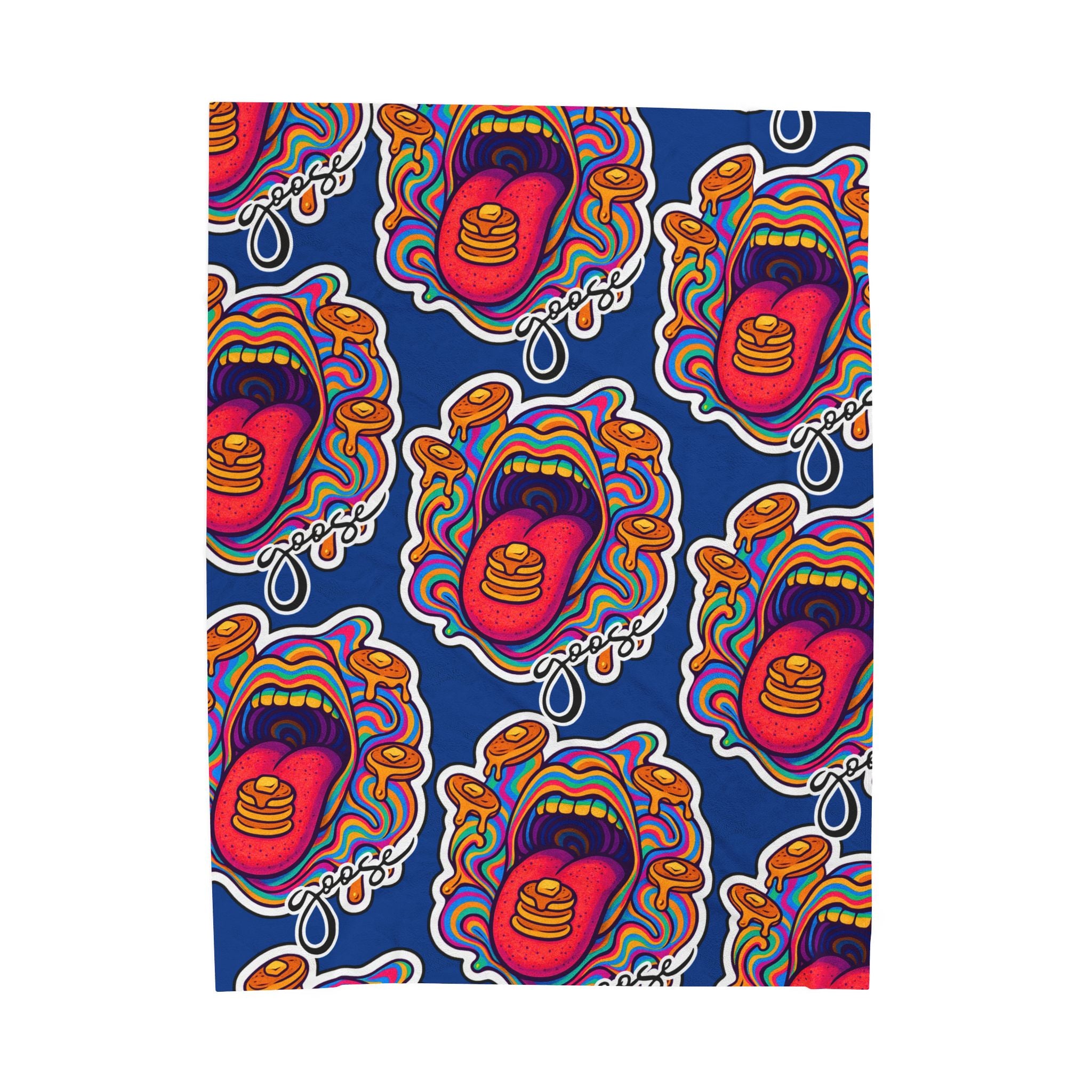 Goose the Band Pancakes psychedelic Velveteen Plush Blanket | Cozy Concert Vibe