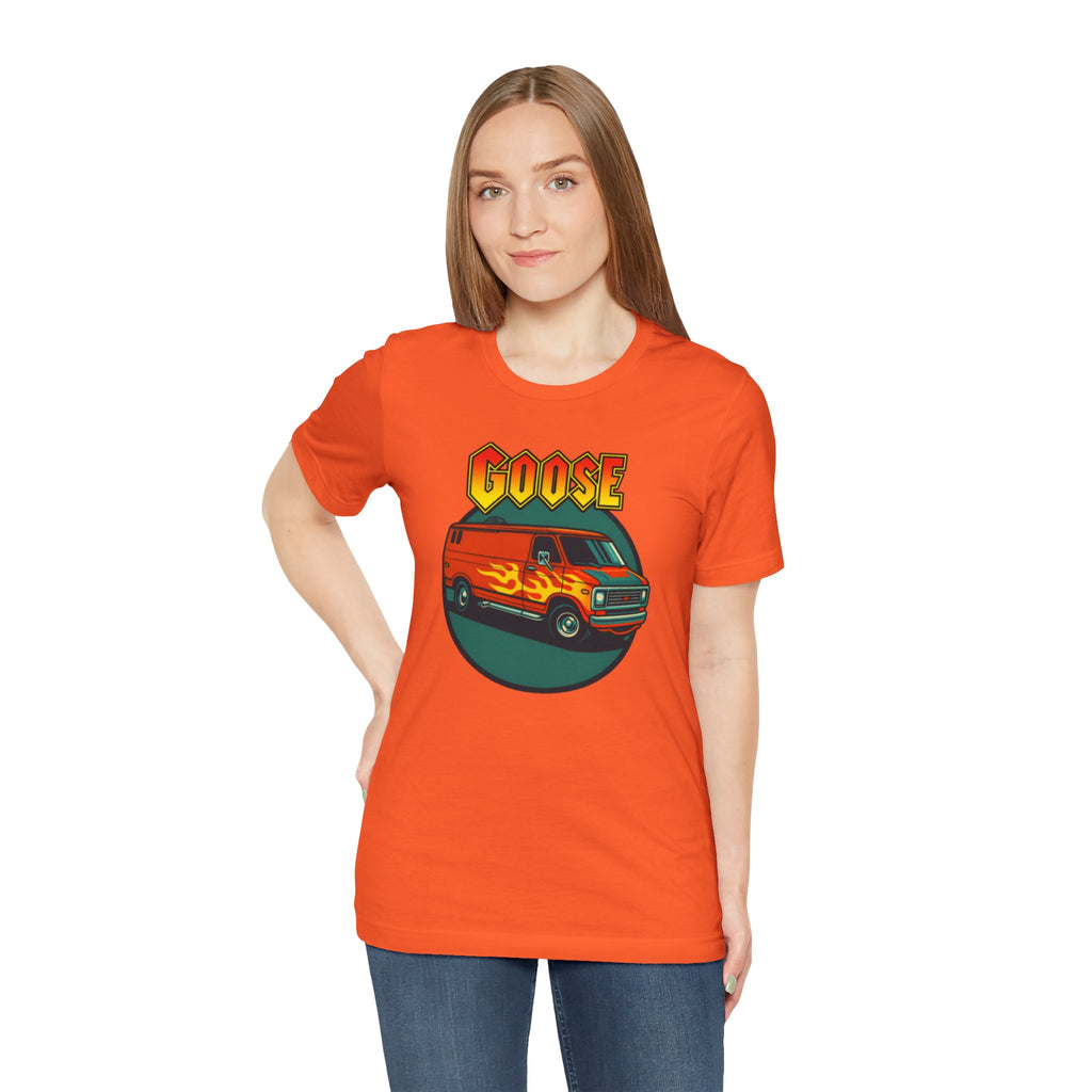 Goose Flame Van T‑Shirt — Retro Hot Rod Graphic Tee