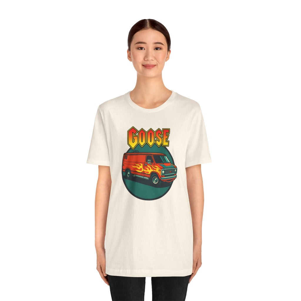 Goose Flame Van T‑Shirt — Retro Hot Rod Graphic Tee