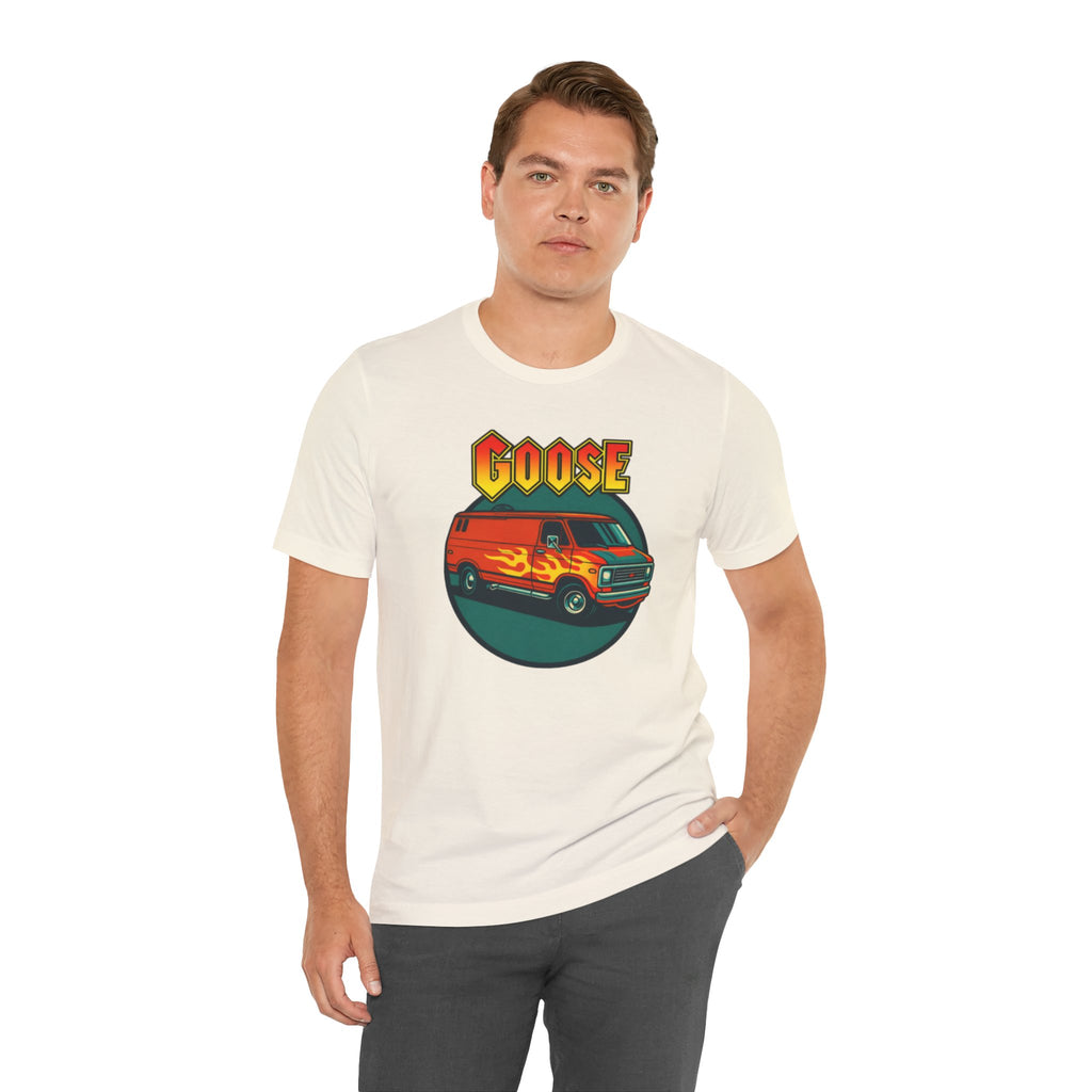 Goose Flame Van T‑Shirt — Retro Hot Rod Graphic Tee