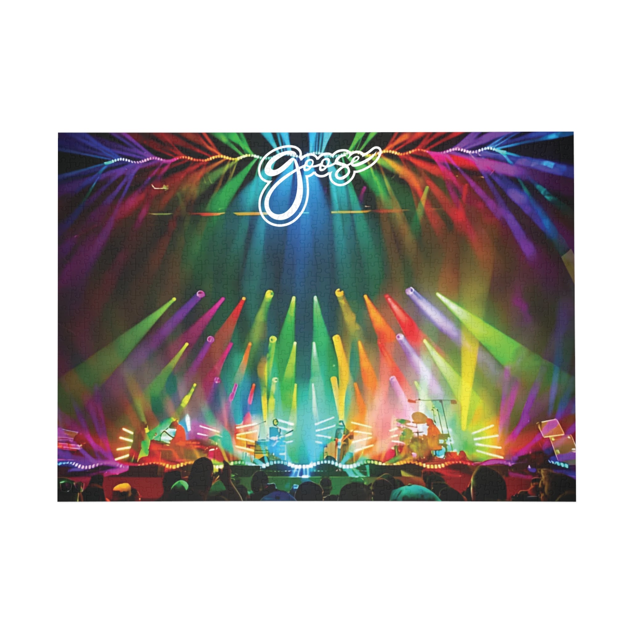 Live Concert Concert Puzzle – Colorful Stage Lights Jigsaw (96/252/500/1000 pc)