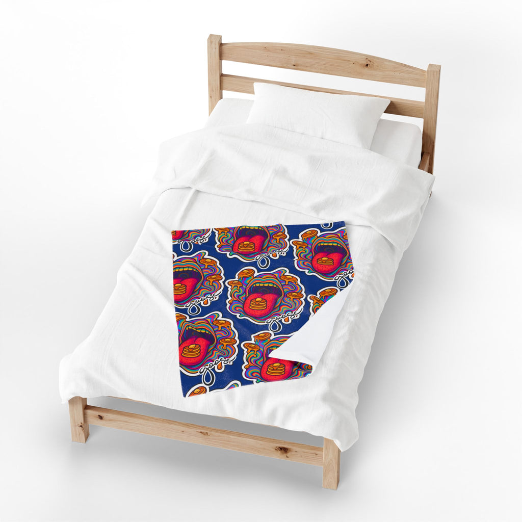 Goose the Band Pancakes psychedelic Velveteen Plush Blanket | Cozy Concert Vibe