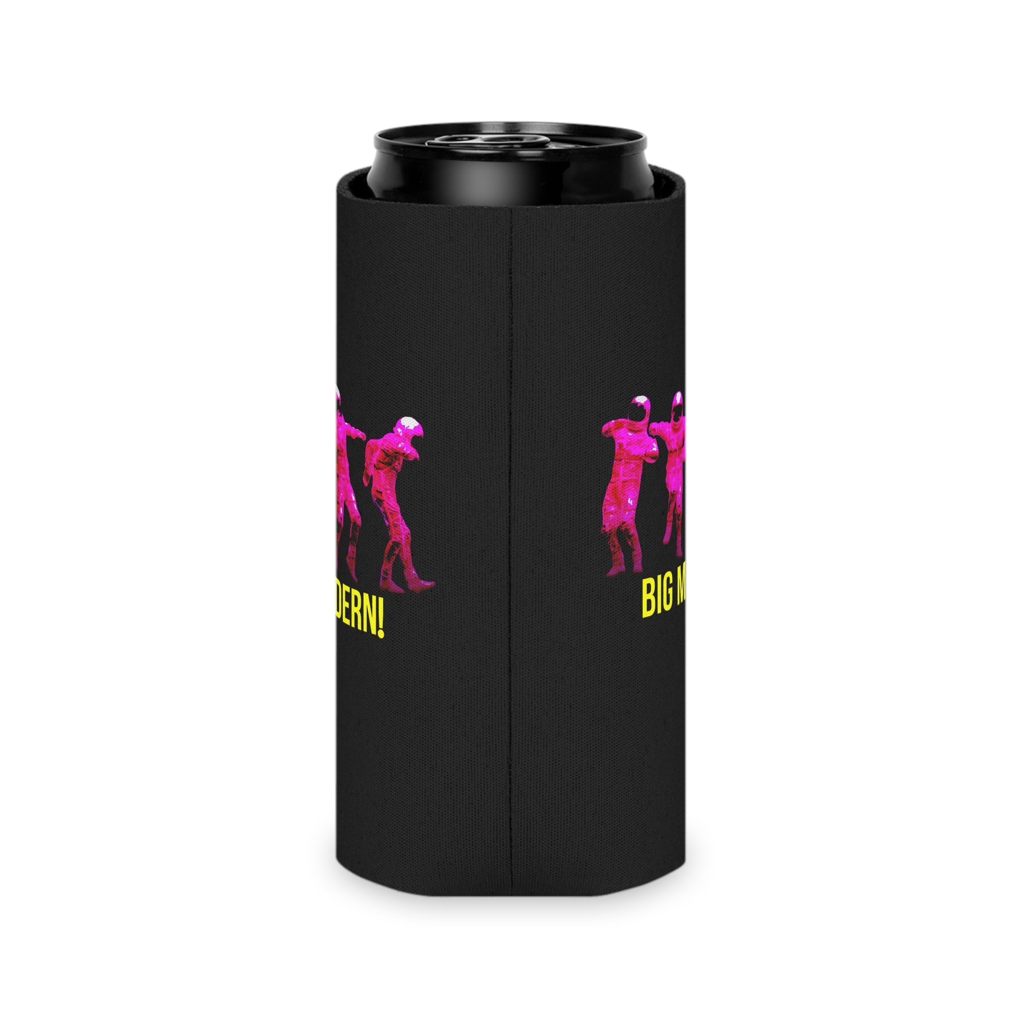 Can Cooler — Retro Neon Astronauts 'BIG MODERN!' Beverage Koozie