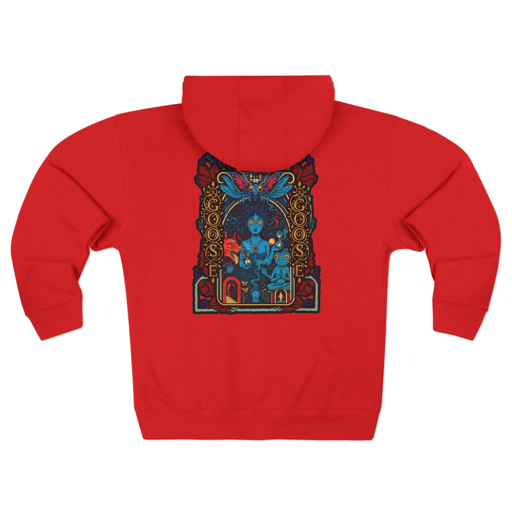 Goose Zip Hoodie — Vintage Psychedelic Band Art Backprint