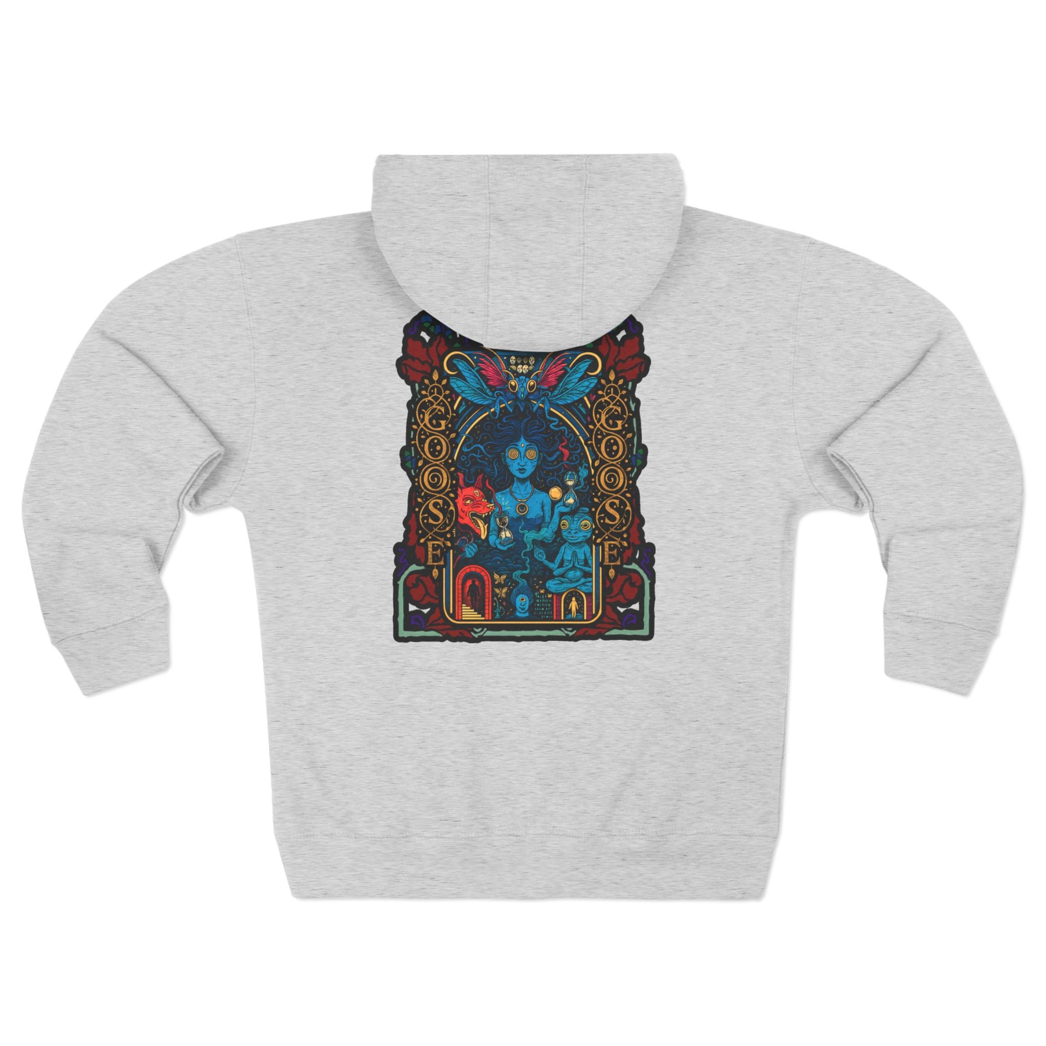Goose Zip Hoodie — Vintage Psychedelic Band Art Backprint