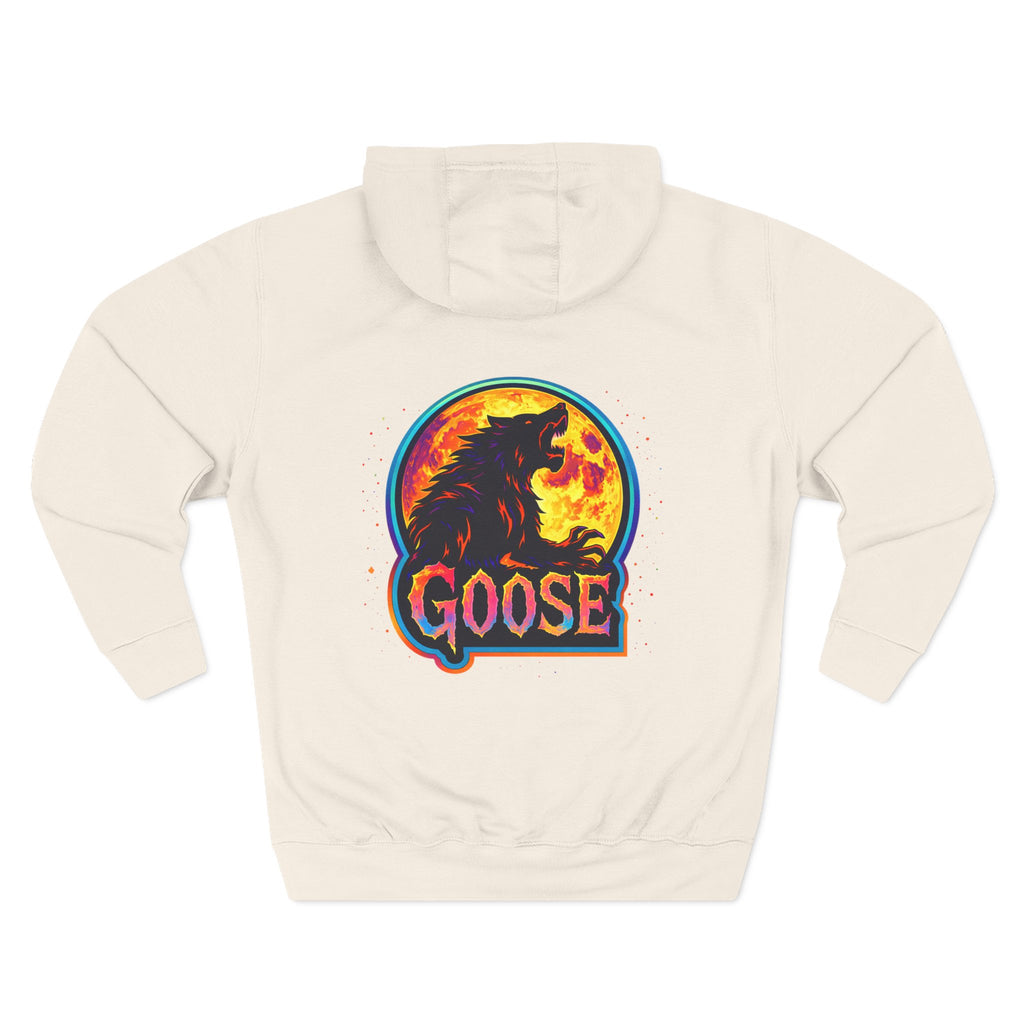 Sunset Goose Silhouette Three-Panel Fleece Hoodie | Band Graphic