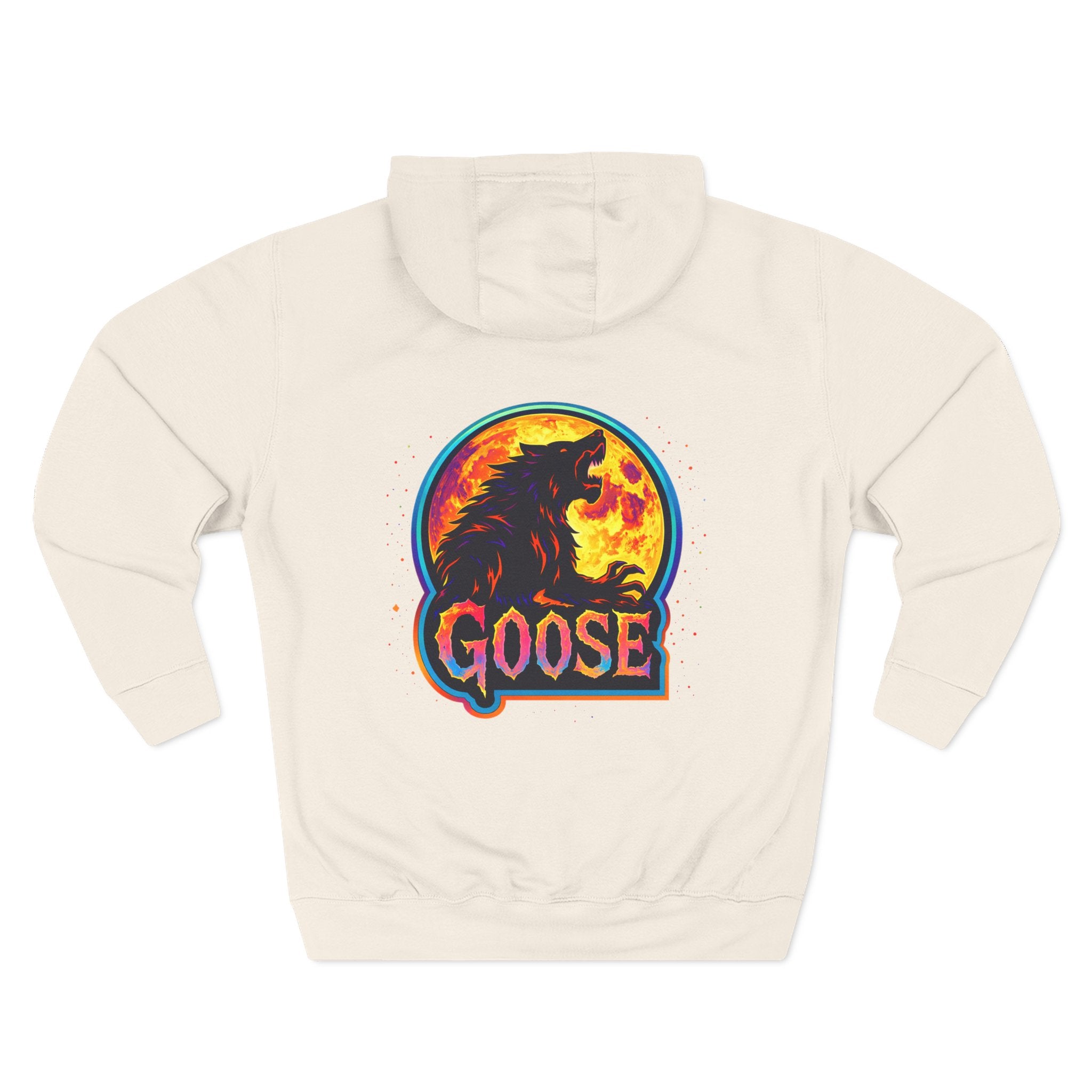Sunset Goose Silhouette Three-Panel Fleece Hoodie | Band Graphic