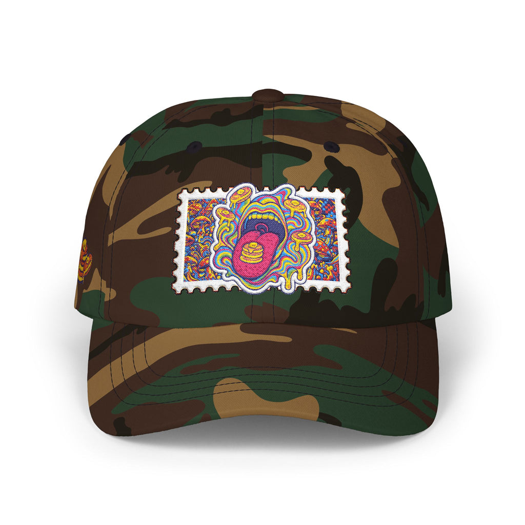 Embroidered Psychedelic Stamp Dad Cap