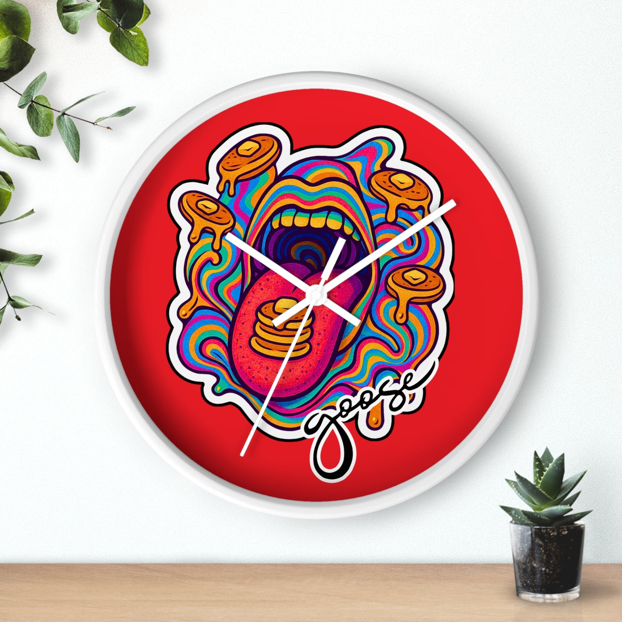 Goose The Band Pancake Artwork Wall Clock | Trippy Music Decor