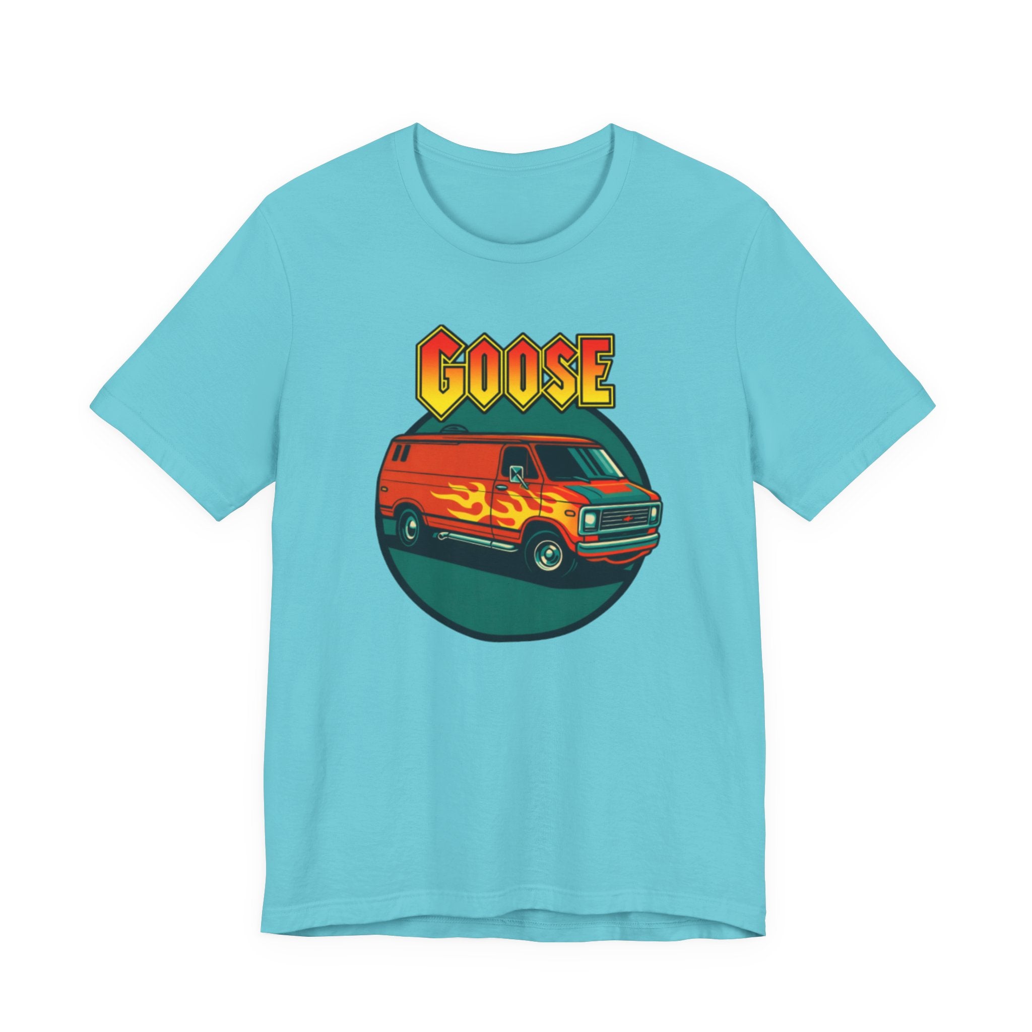 Goose Flame Van T‑Shirt — Retro Hot Rod Graphic Tee