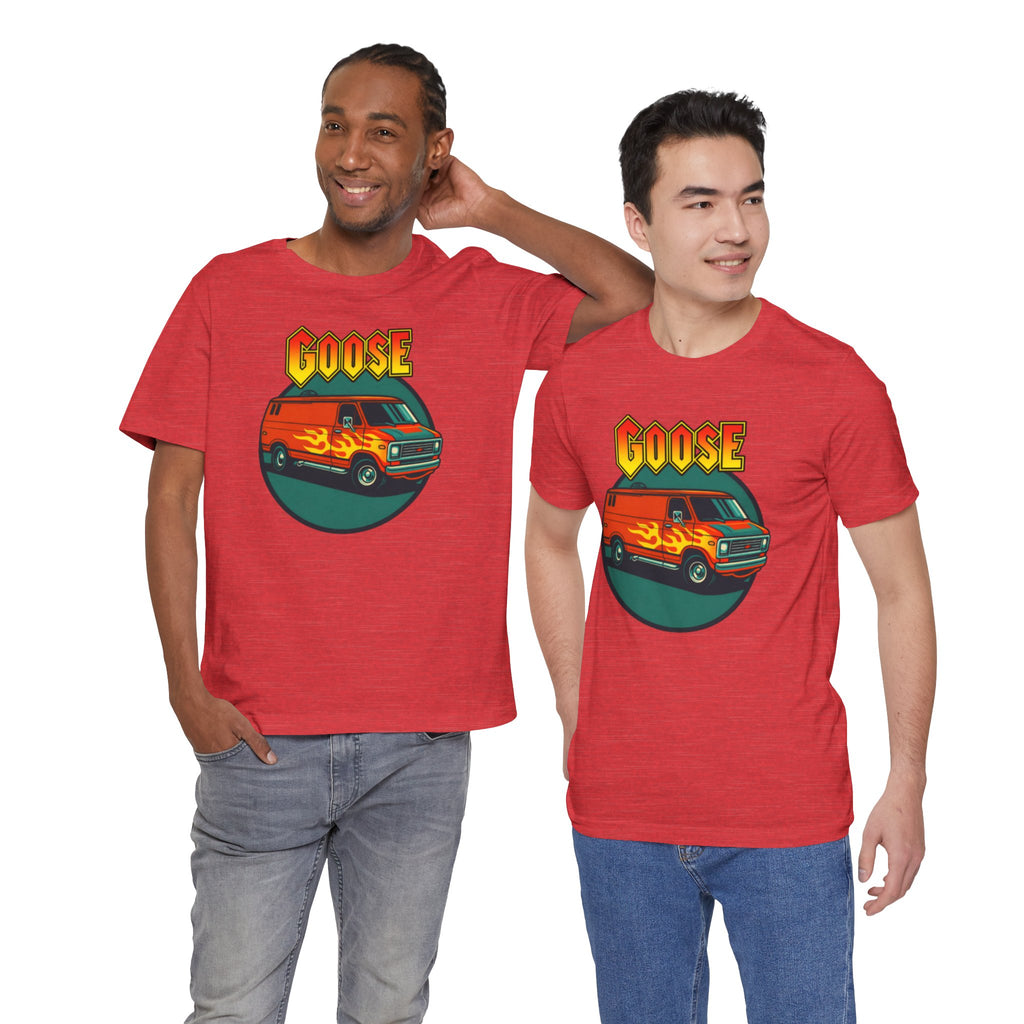 Goose Flame Van T‑Shirt — Retro Hot Rod Graphic Tee