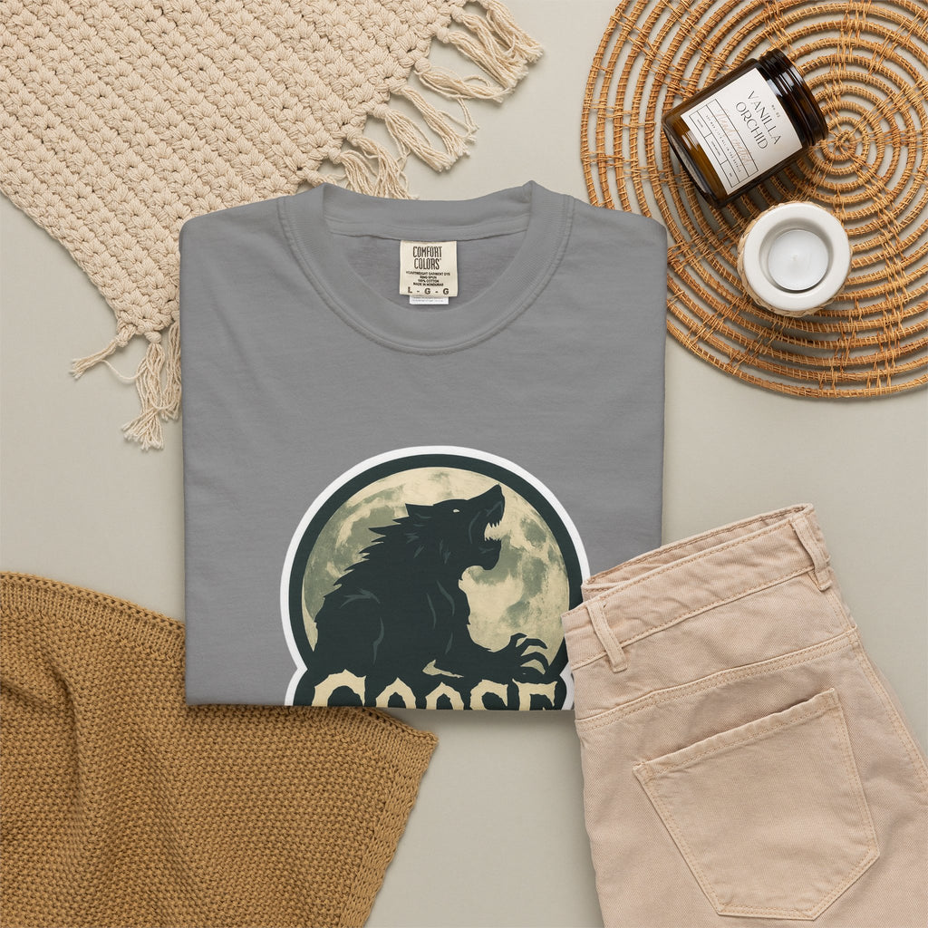 Goose Moon T-Shirt — Vintage Werewolf Silhouette Graphic Tee