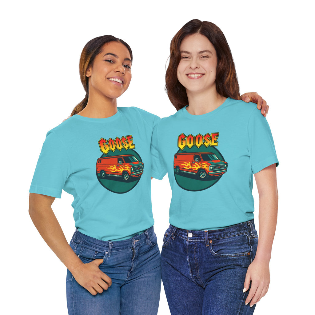Goose Flame Van T‑Shirt — Retro Hot Rod Graphic Tee