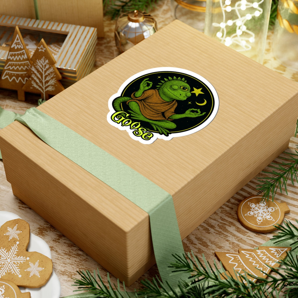 Goose the Band - Meditating Iguana Sticker | Kiss-Cut Sticker