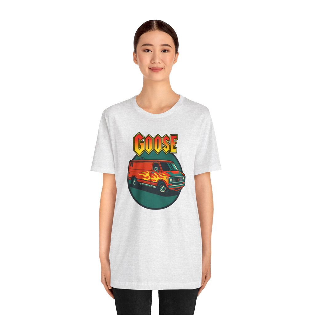 Goose Flame Van T‑Shirt — Retro Hot Rod Graphic Tee