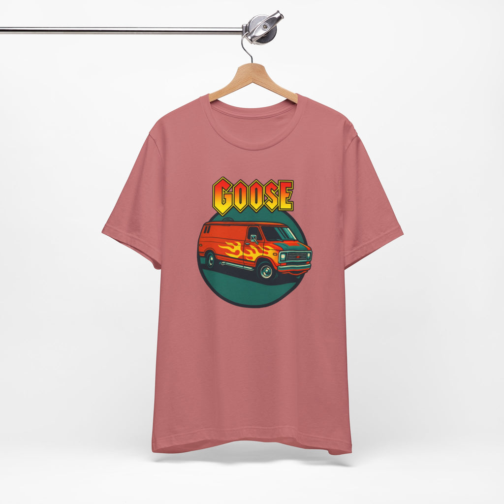 Goose Flame Van T‑Shirt — Retro Hot Rod Graphic Tee