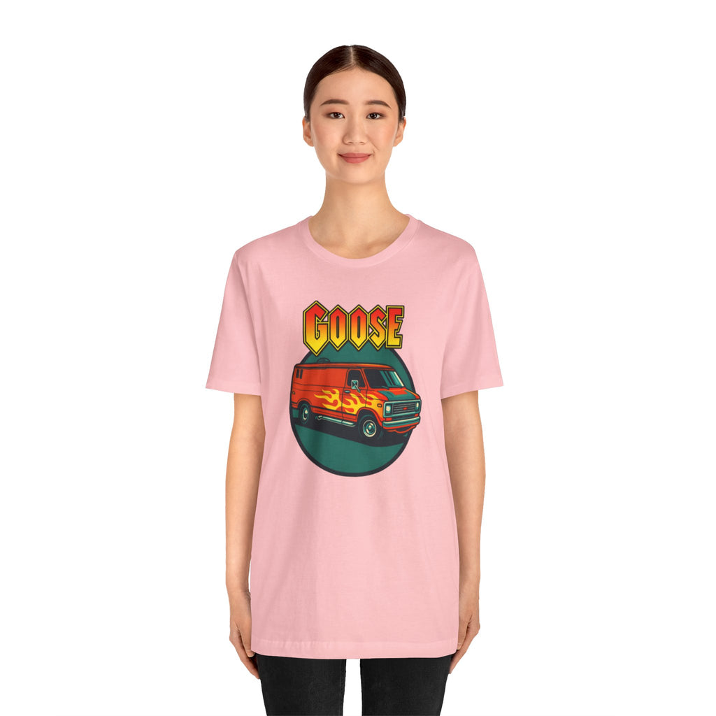 Goose Flame Van T‑Shirt — Retro Hot Rod Graphic Tee