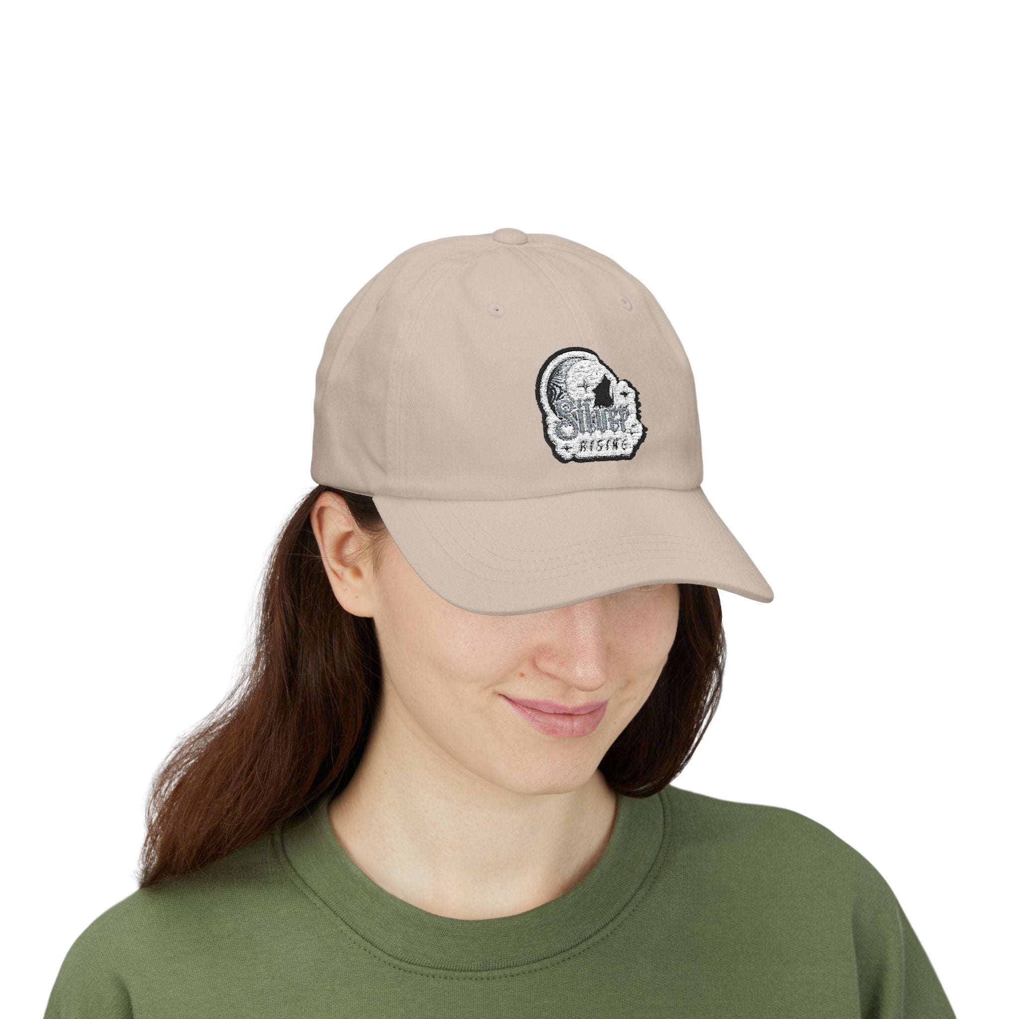 Dad Cap — Vintage Moon & Stars Fishing Logo Embroidered Hat