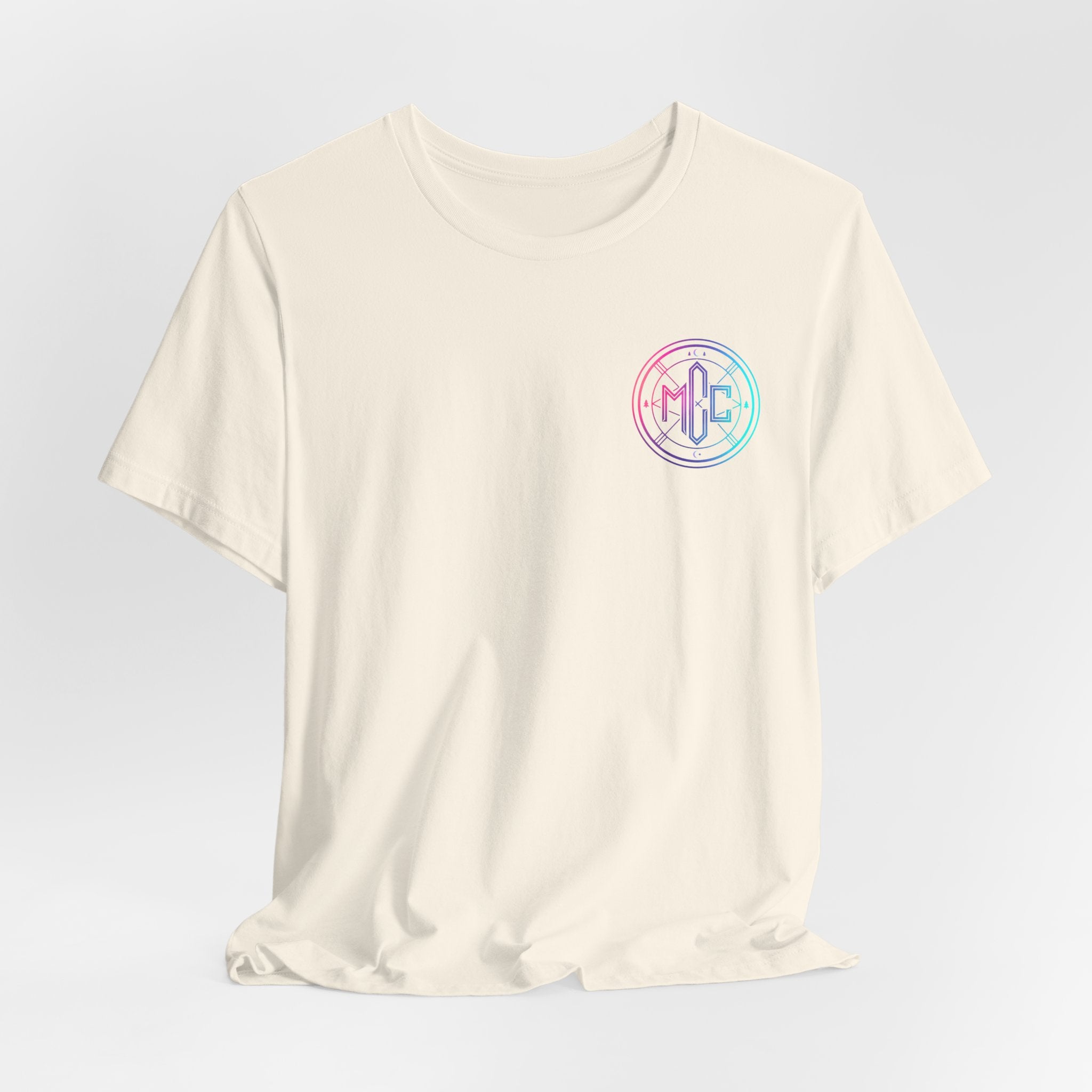 Moon Cabin Collective T-Shirt — Moonlit Cabin Graphic Tee ("Rooted in Nature • Driven by Sound")