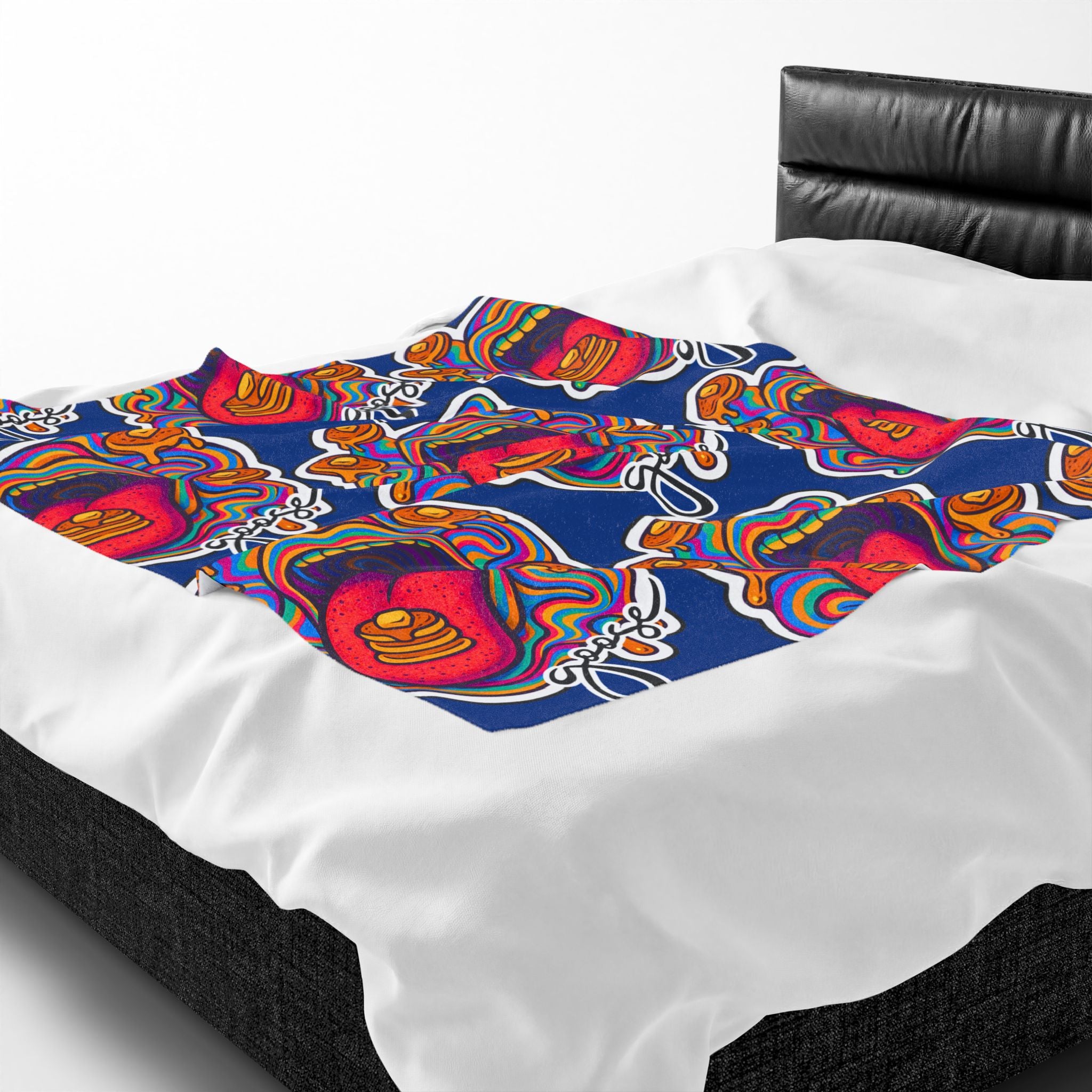 Goose the Band Pancakes psychedelic Velveteen Plush Blanket | Cozy Concert Vibe
