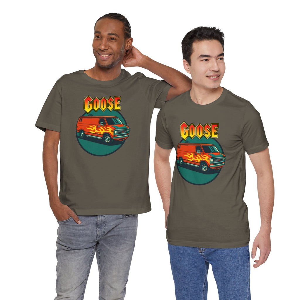 Goose Flame Van T‑Shirt — Retro Hot Rod Graphic Tee