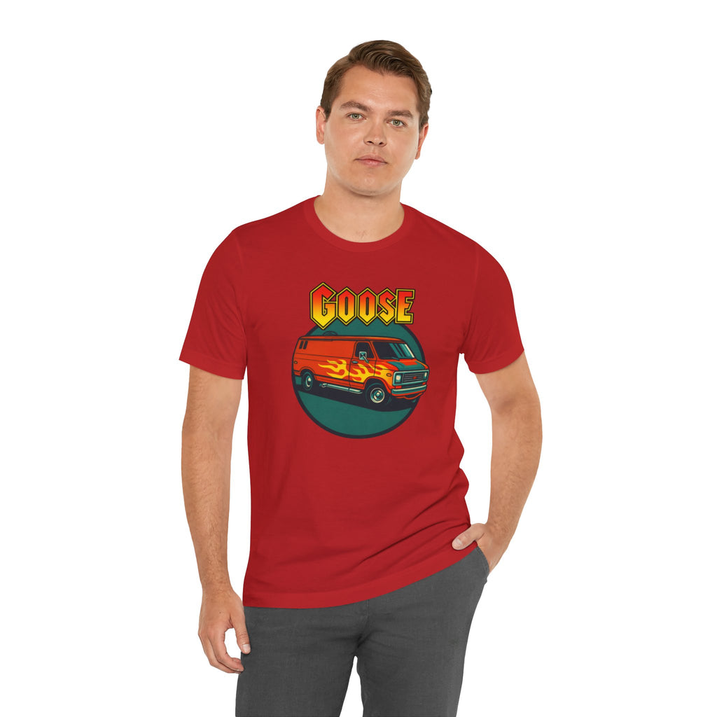 Goose Flame Van T‑Shirt — Retro Hot Rod Graphic Tee
