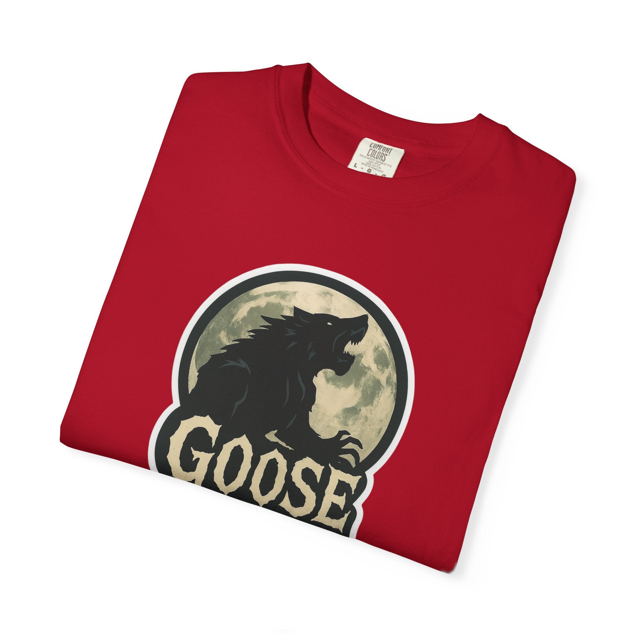 Goose Moon T-Shirt — Vintage Werewolf Silhouette Graphic Tee