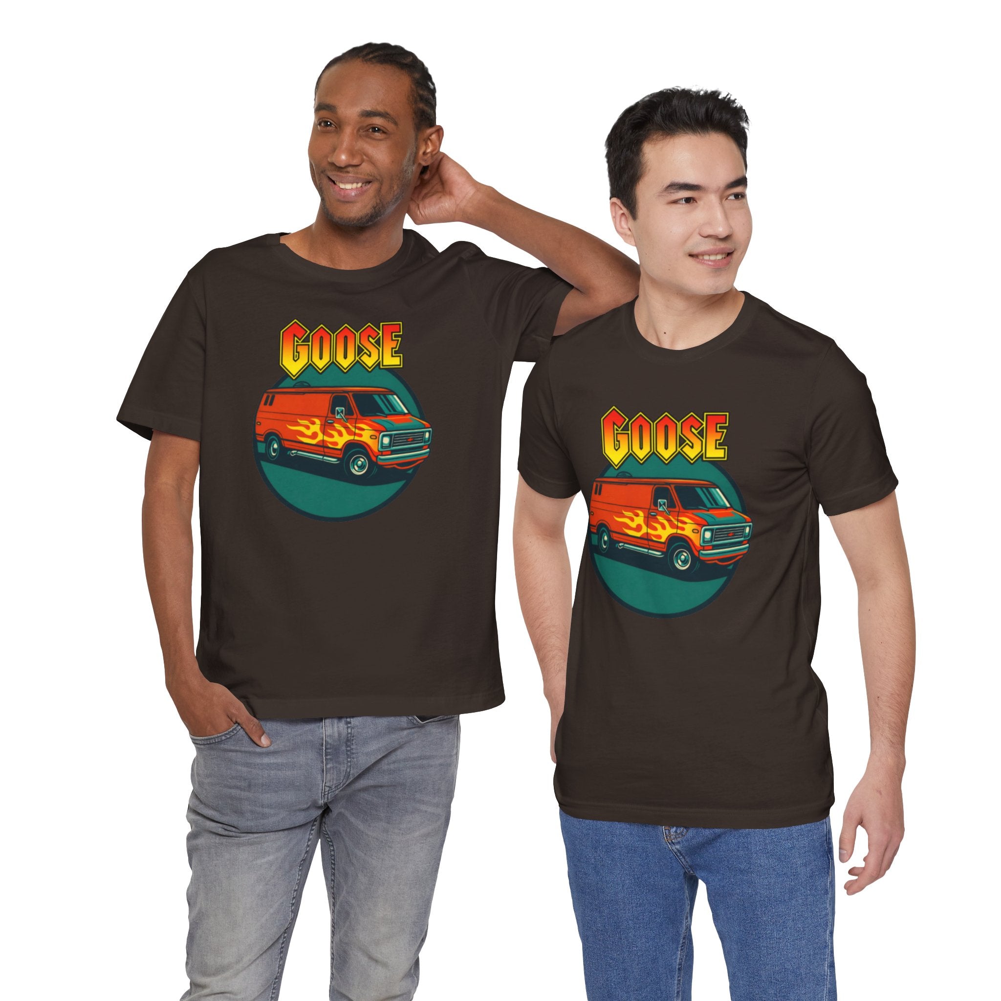 Goose Flame Van T‑Shirt — Retro Hot Rod Graphic Tee