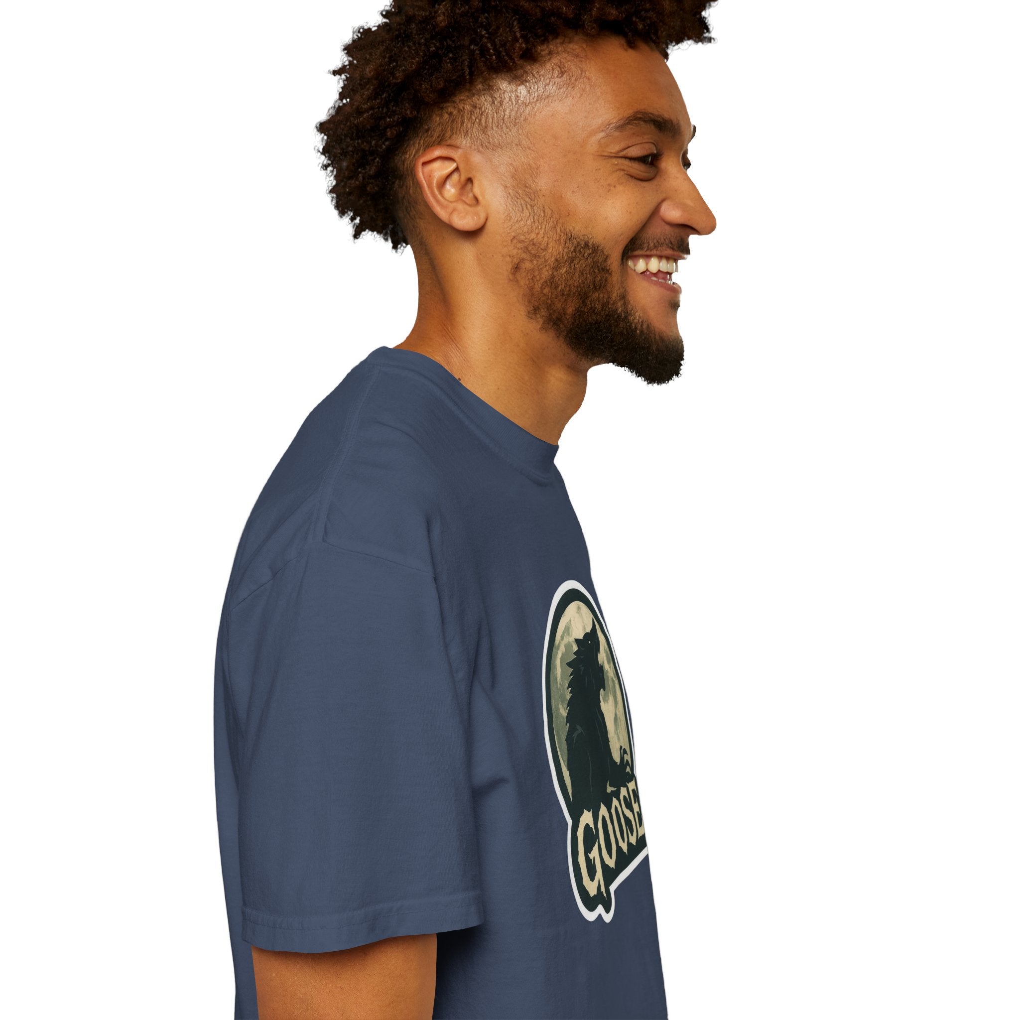 Goose Moon T-Shirt — Vintage Werewolf Silhouette Graphic Tee
