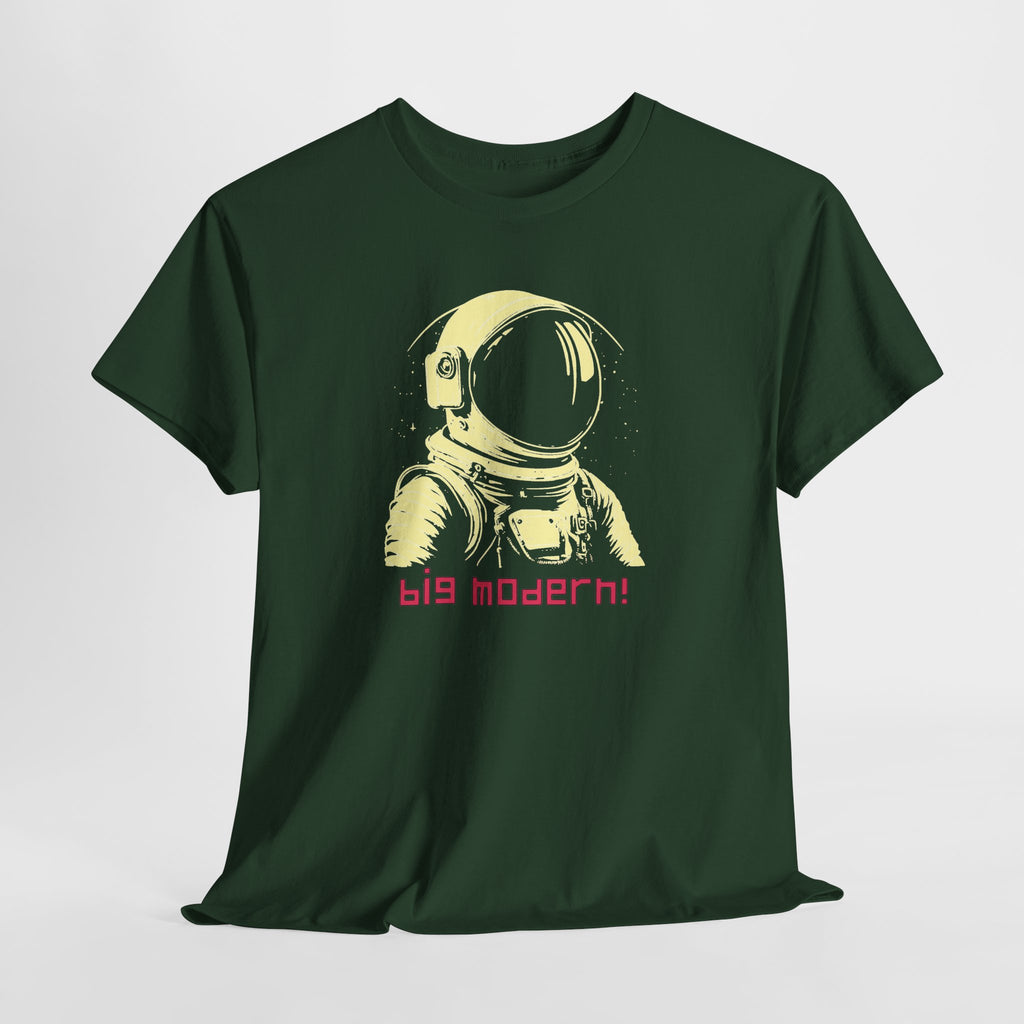 Retro Astronaut T‑Shirt - "big modern!" Graphic Tee, Vaporwave Space Design