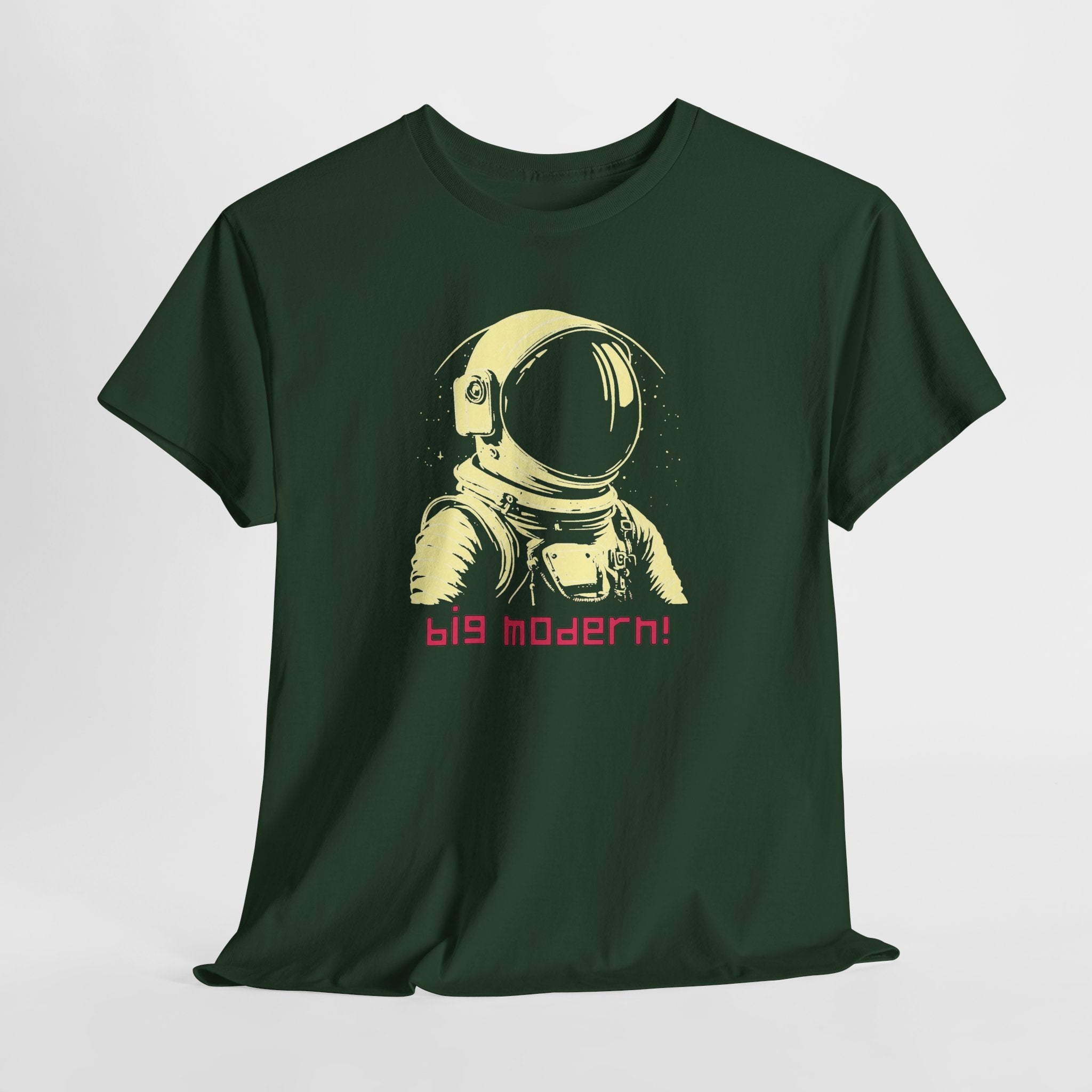 Retro Astronaut T‑Shirt - "big modern!" Graphic Tee, Vaporwave Space Design