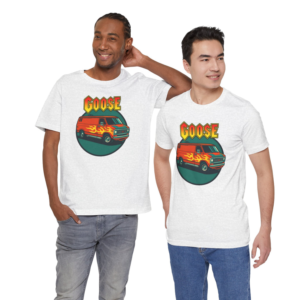 Goose Flame Van T‑Shirt — Retro Hot Rod Graphic Tee