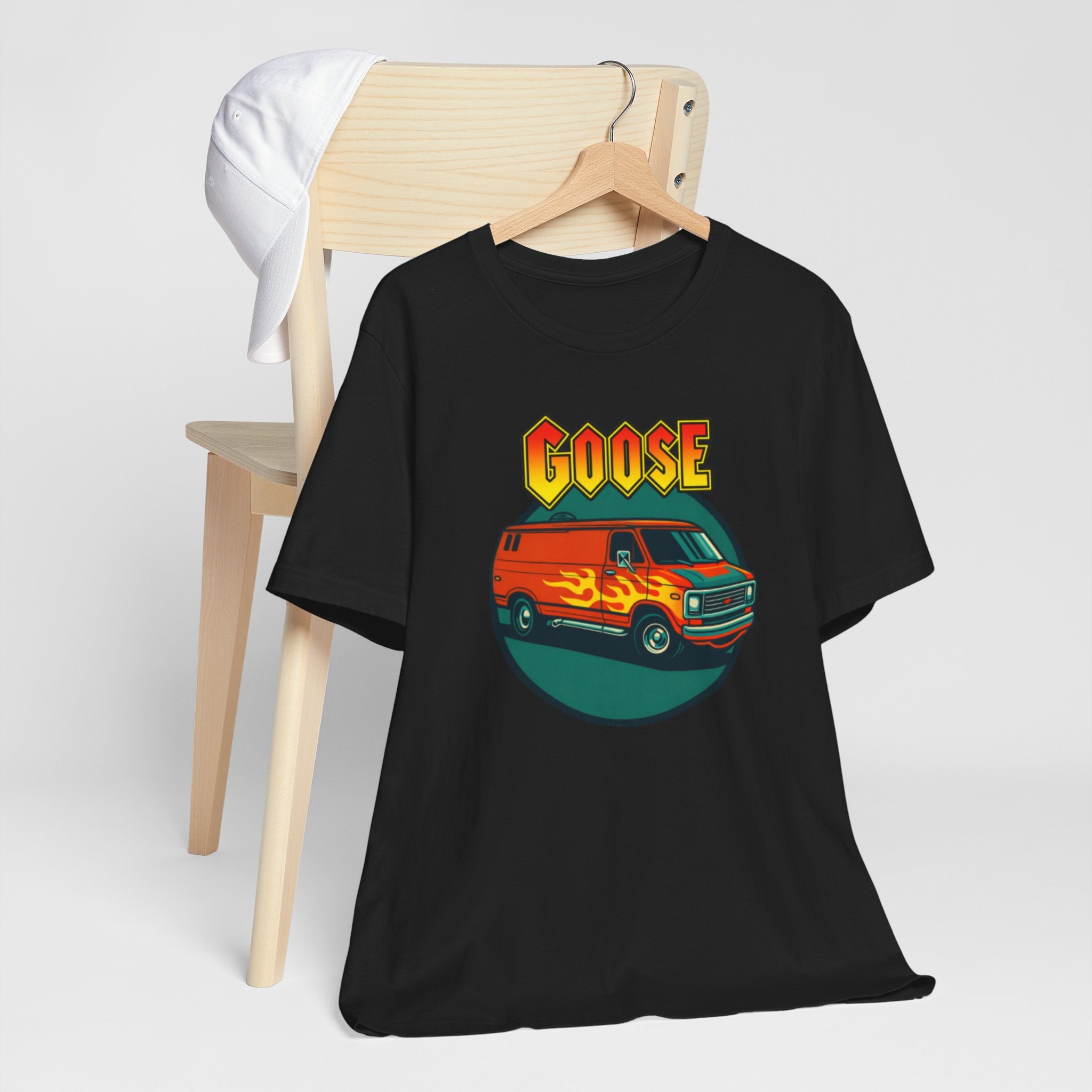 Goose Flame Van T‑Shirt — Retro Hot Rod Graphic Tee