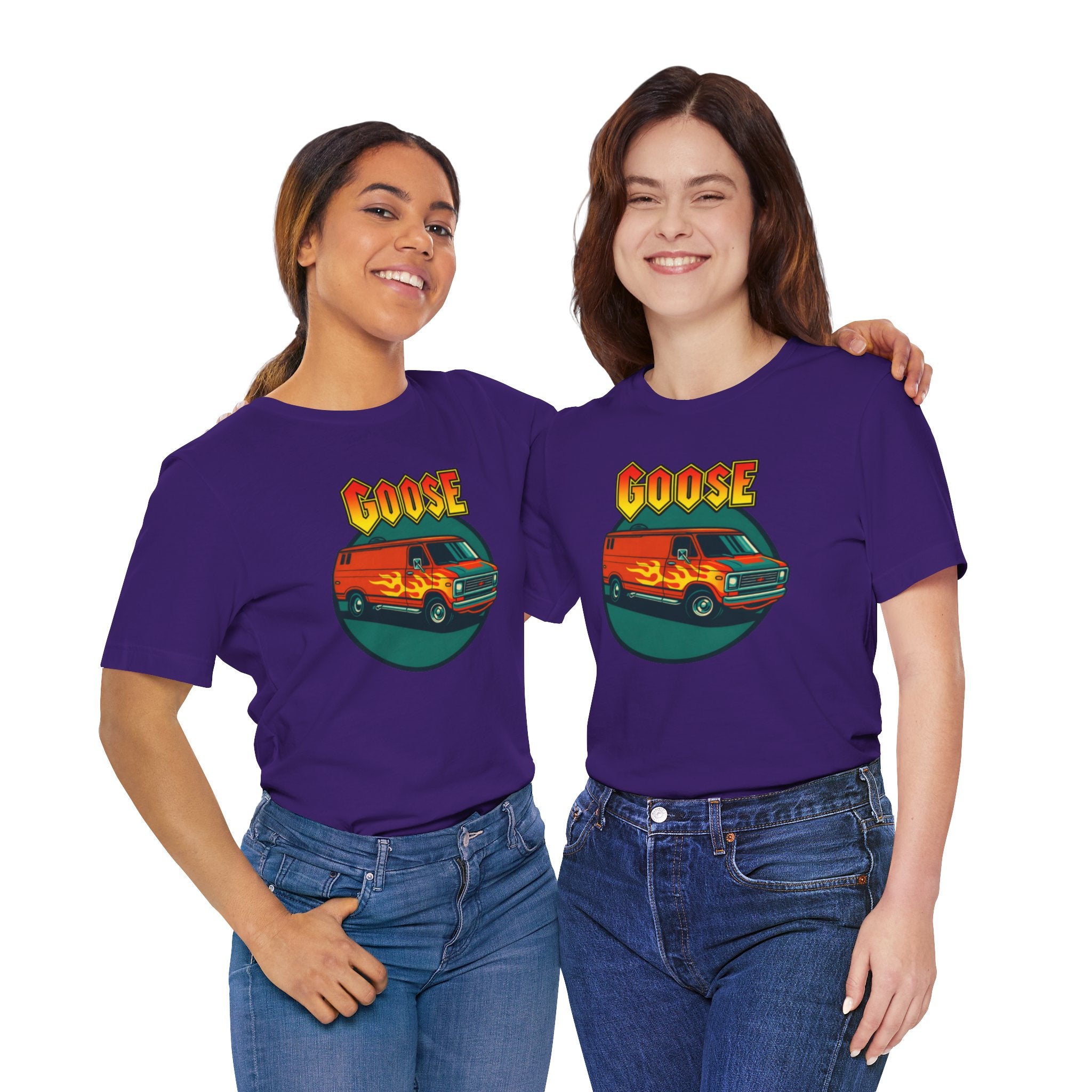 Goose Flame Van T‑Shirt — Retro Hot Rod Graphic Tee
