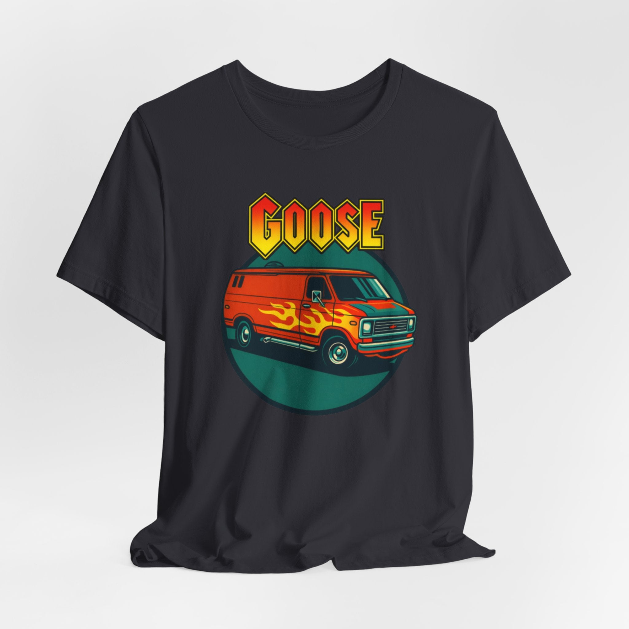 Goose Flame Van T‑Shirt — Retro Hot Rod Graphic Tee
