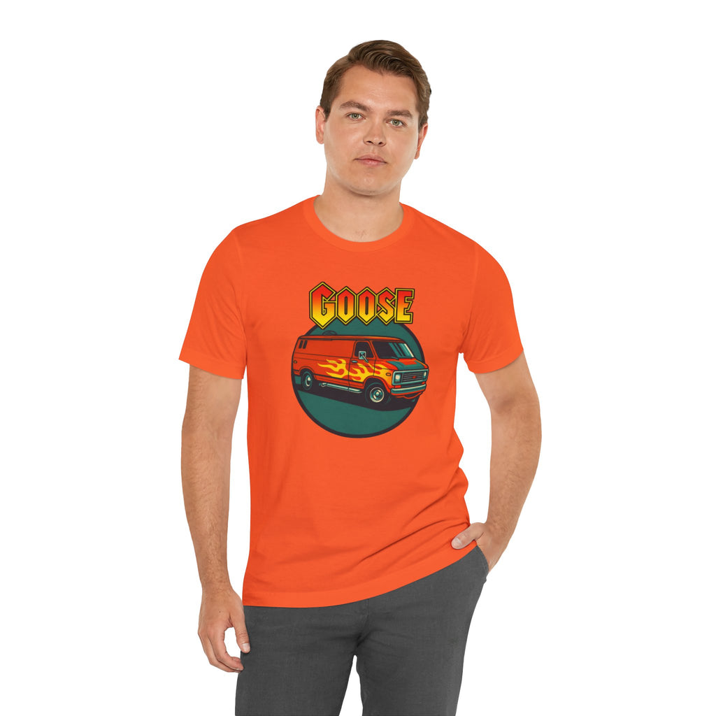 Goose Flame Van T‑Shirt — Retro Hot Rod Graphic Tee