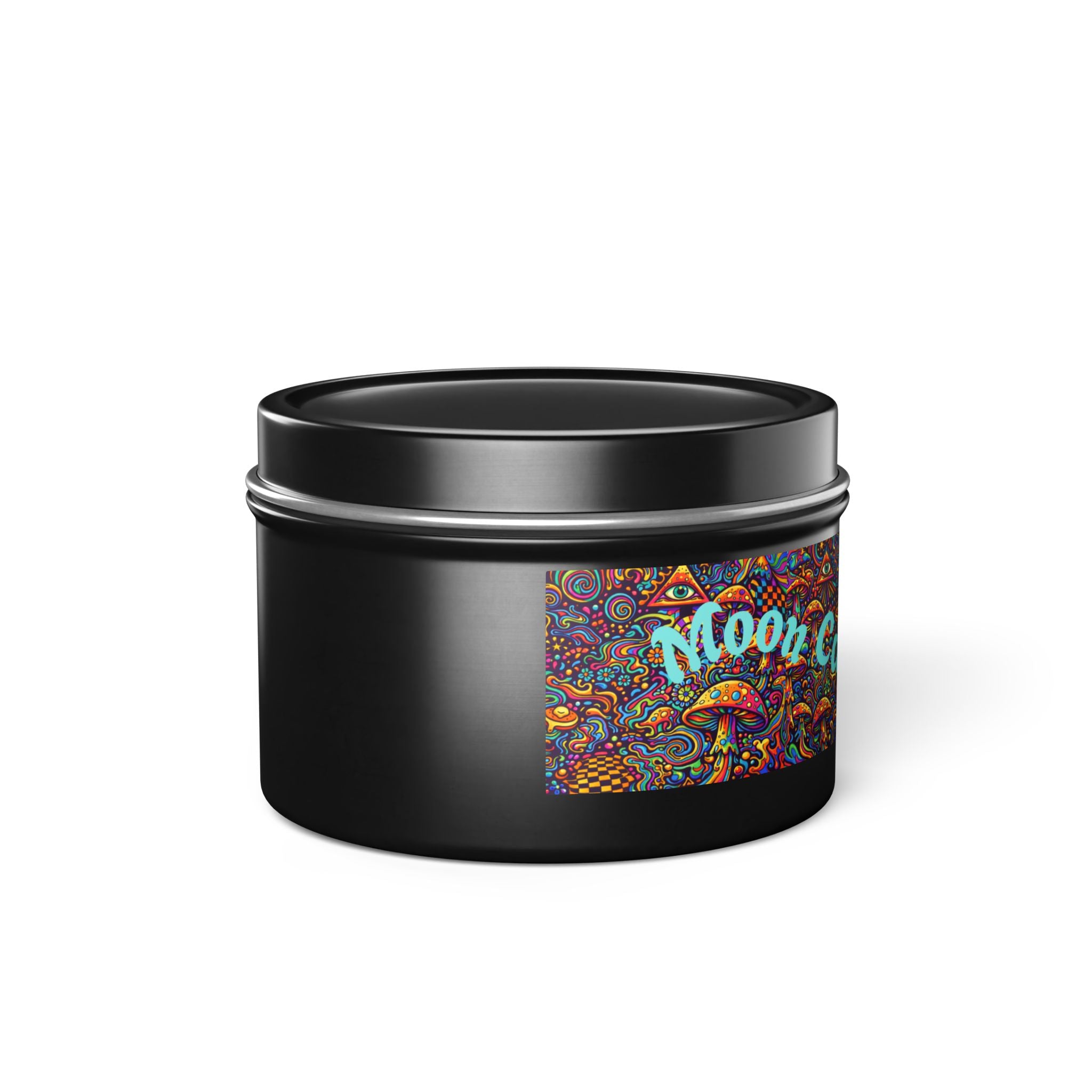 Moon Cabin Collection Tin Candle – Psychedelic Mushroom Scented Tin