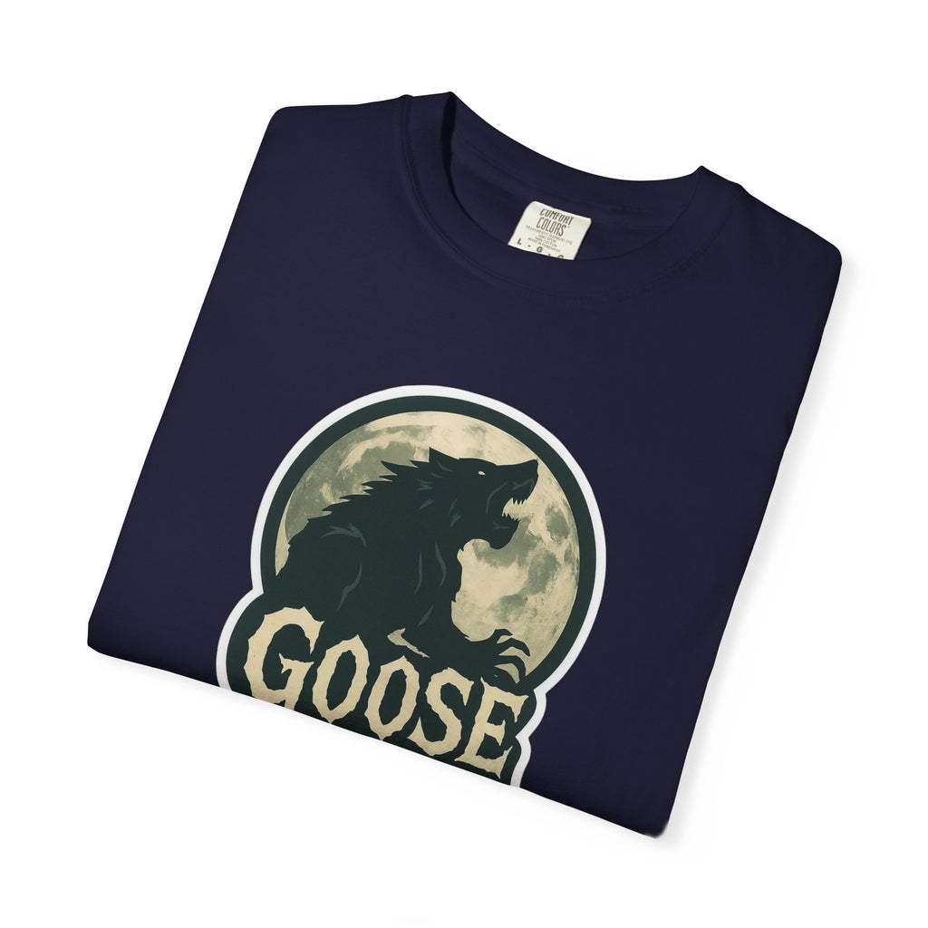 Goose Moon T-Shirt — Vintage Werewolf Silhouette Graphic Tee