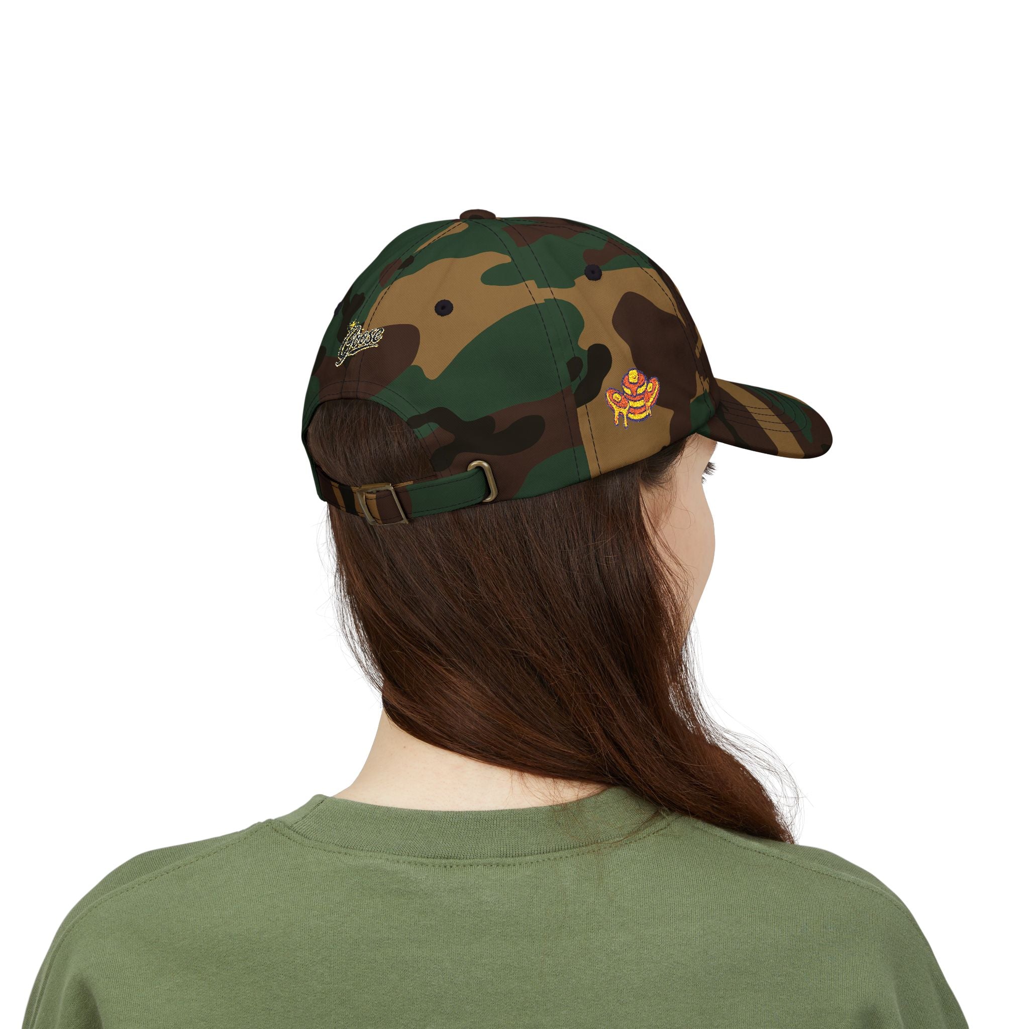 Embroidered Psychedelic Stamp Dad Cap
