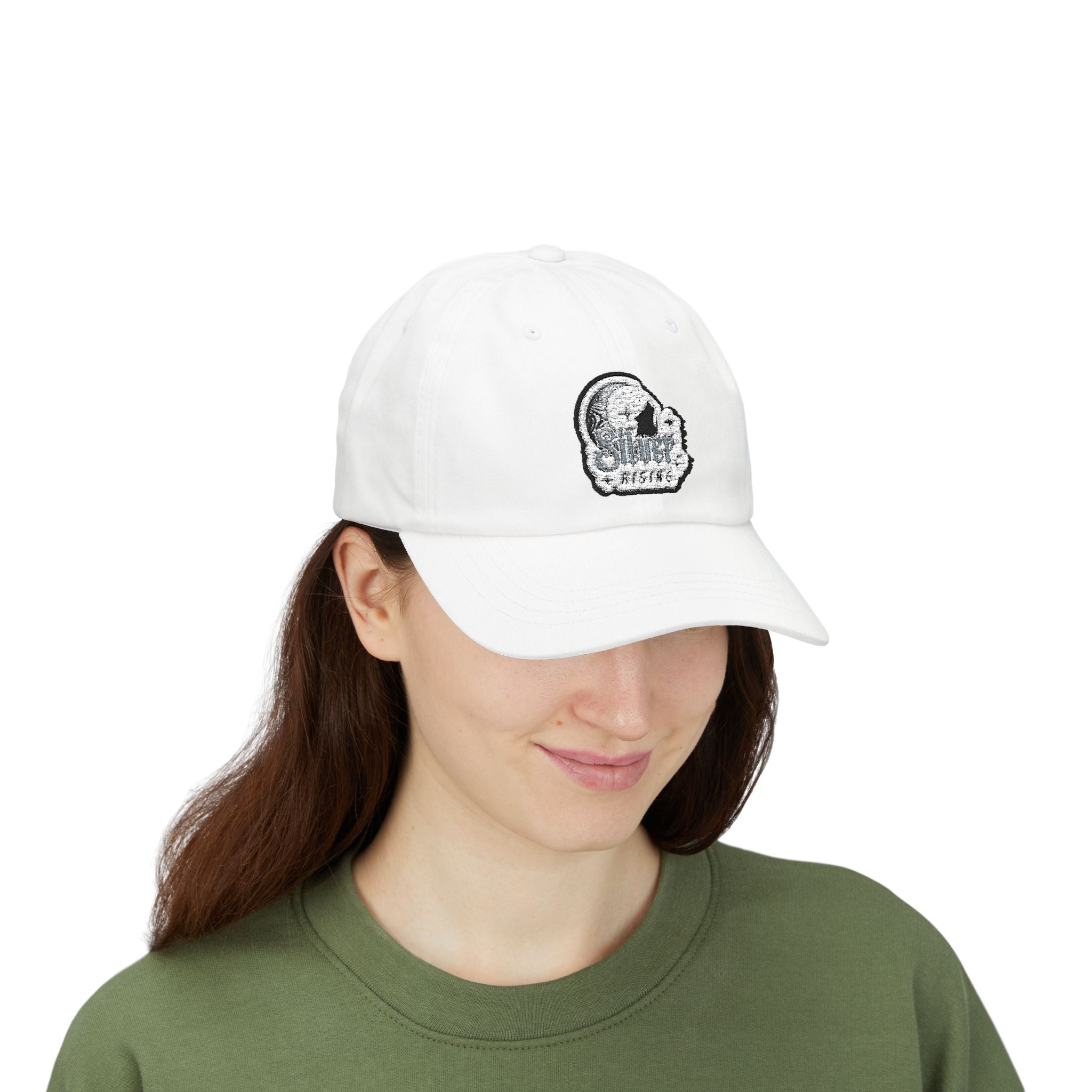 Dad Cap — Vintage Moon & Stars Fishing Logo Embroidered Hat