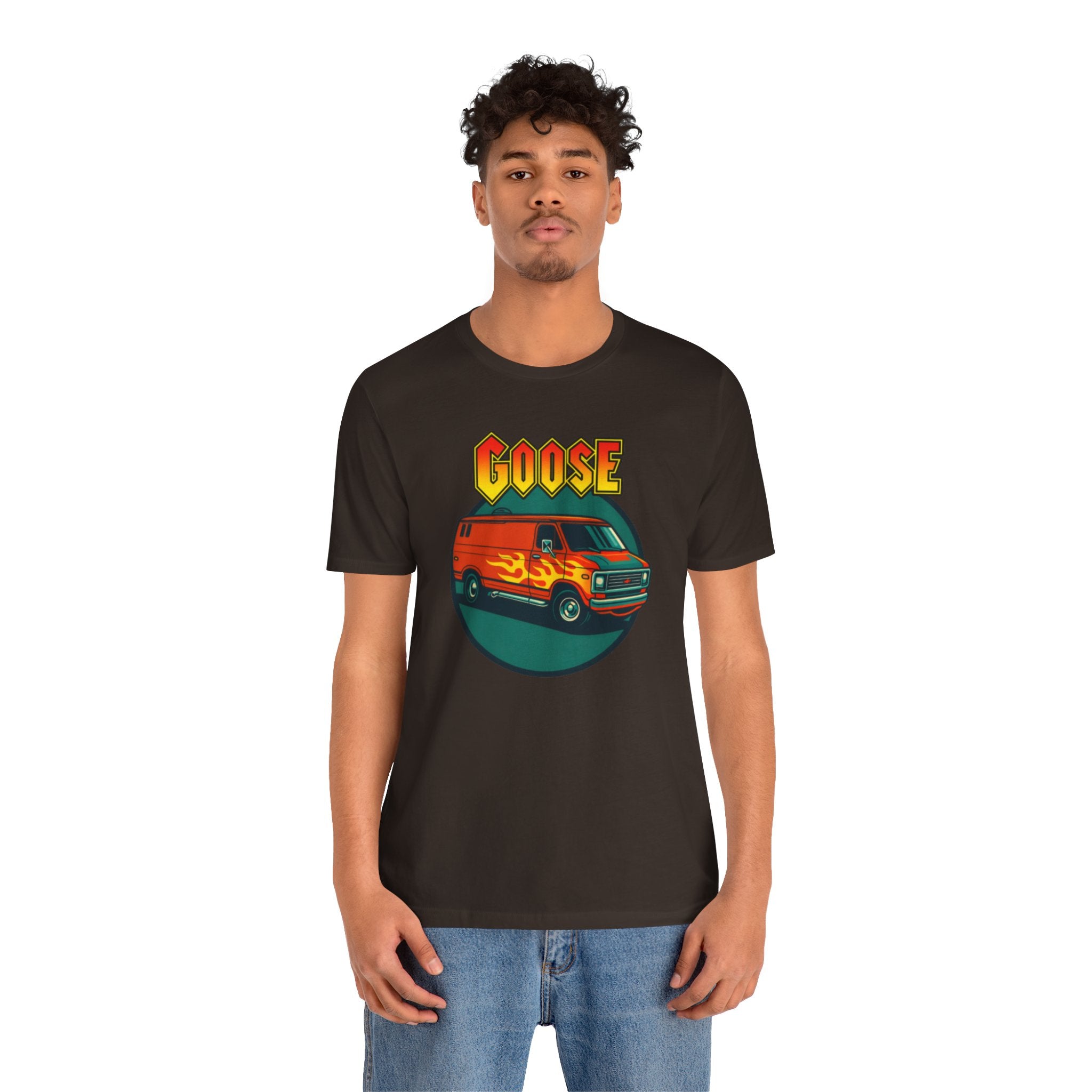 Goose Flame Van T‑Shirt — Retro Hot Rod Graphic Tee